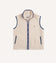 Ecru Boucle Wool Zip Fleece Vest