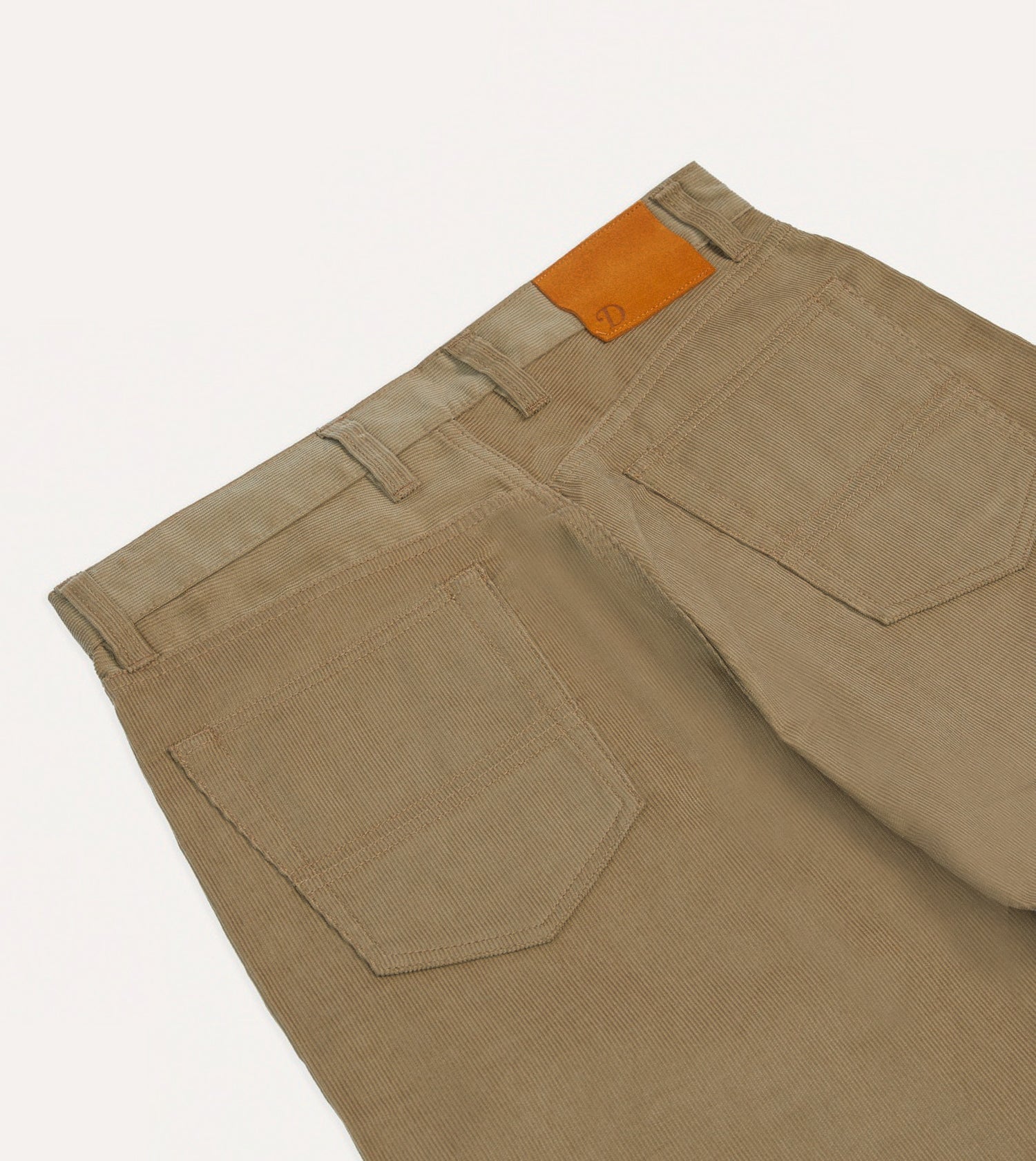 Tobacco Japanese Selvedge Needlecord Five-Pocket Trousers