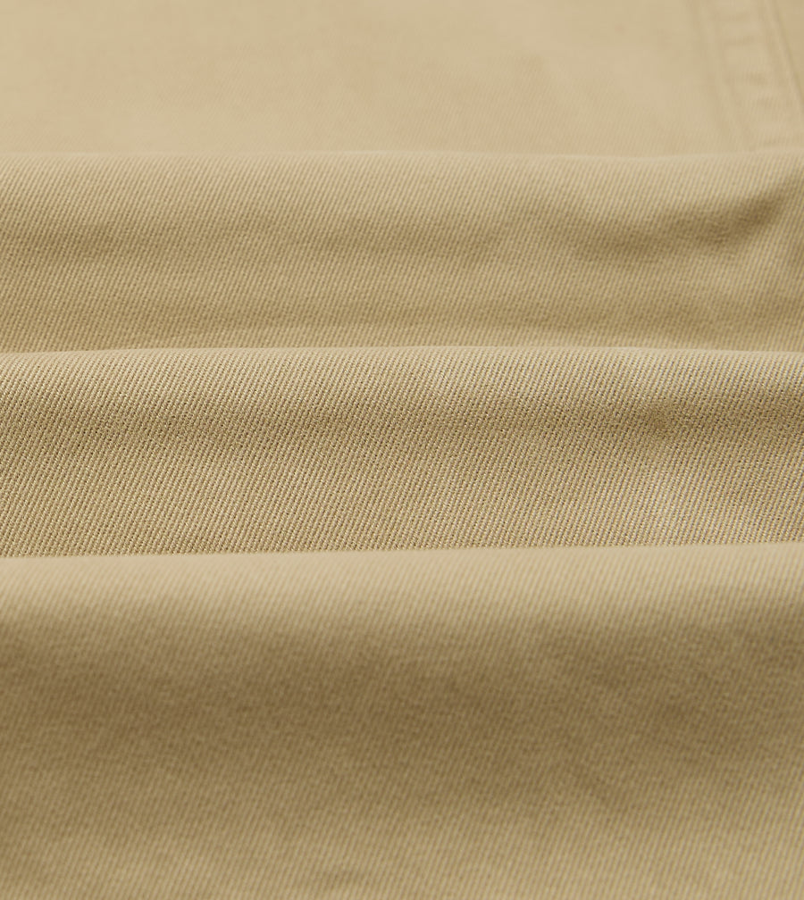 Sand Heavy Cotton Flat Front Chino