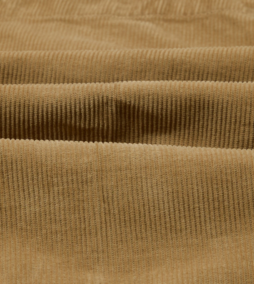Sand Cotton Corduroy Wide Leg Double Pleat Chino