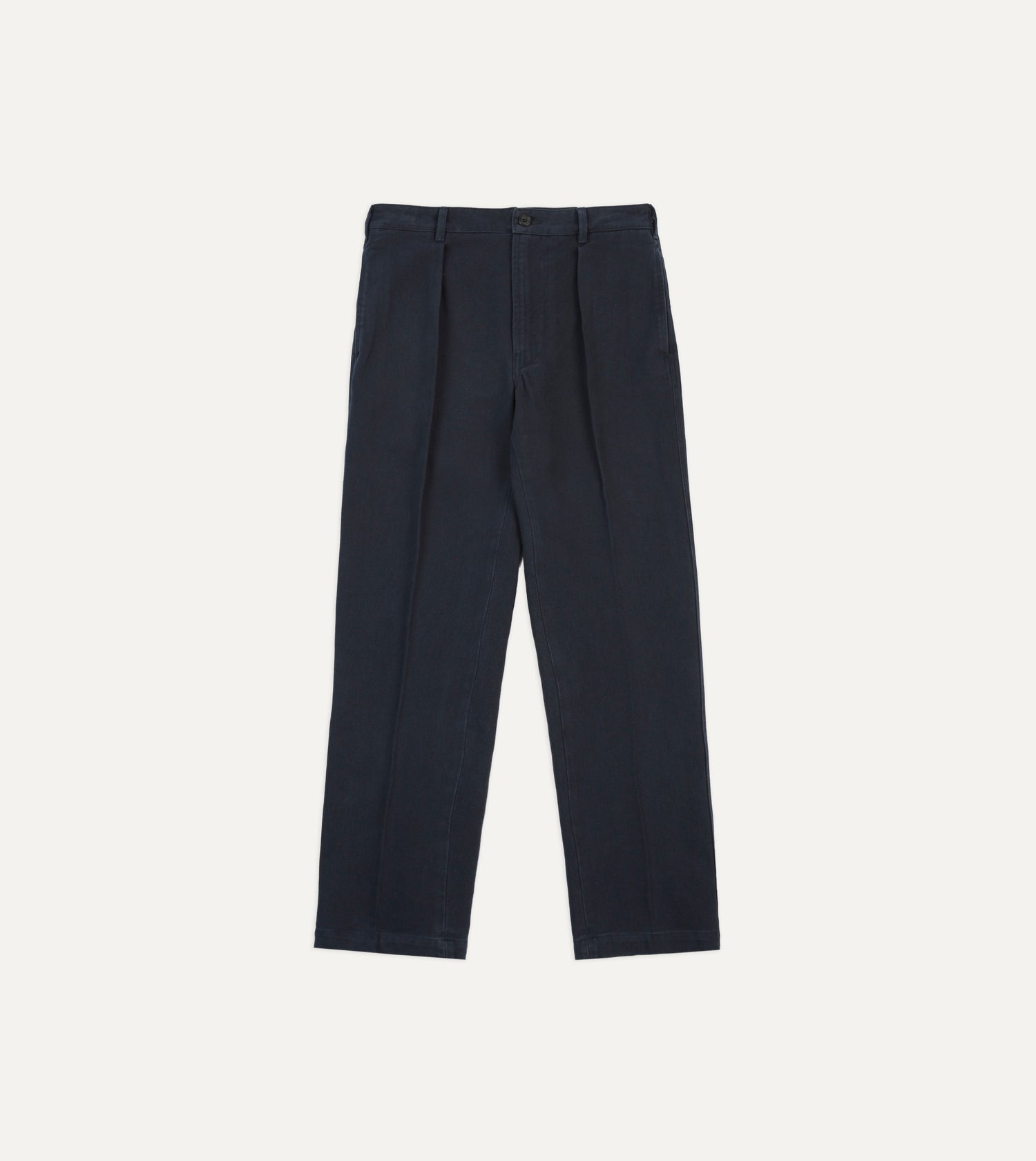Dark Navy Heavy Cotton Twill Games Trousers