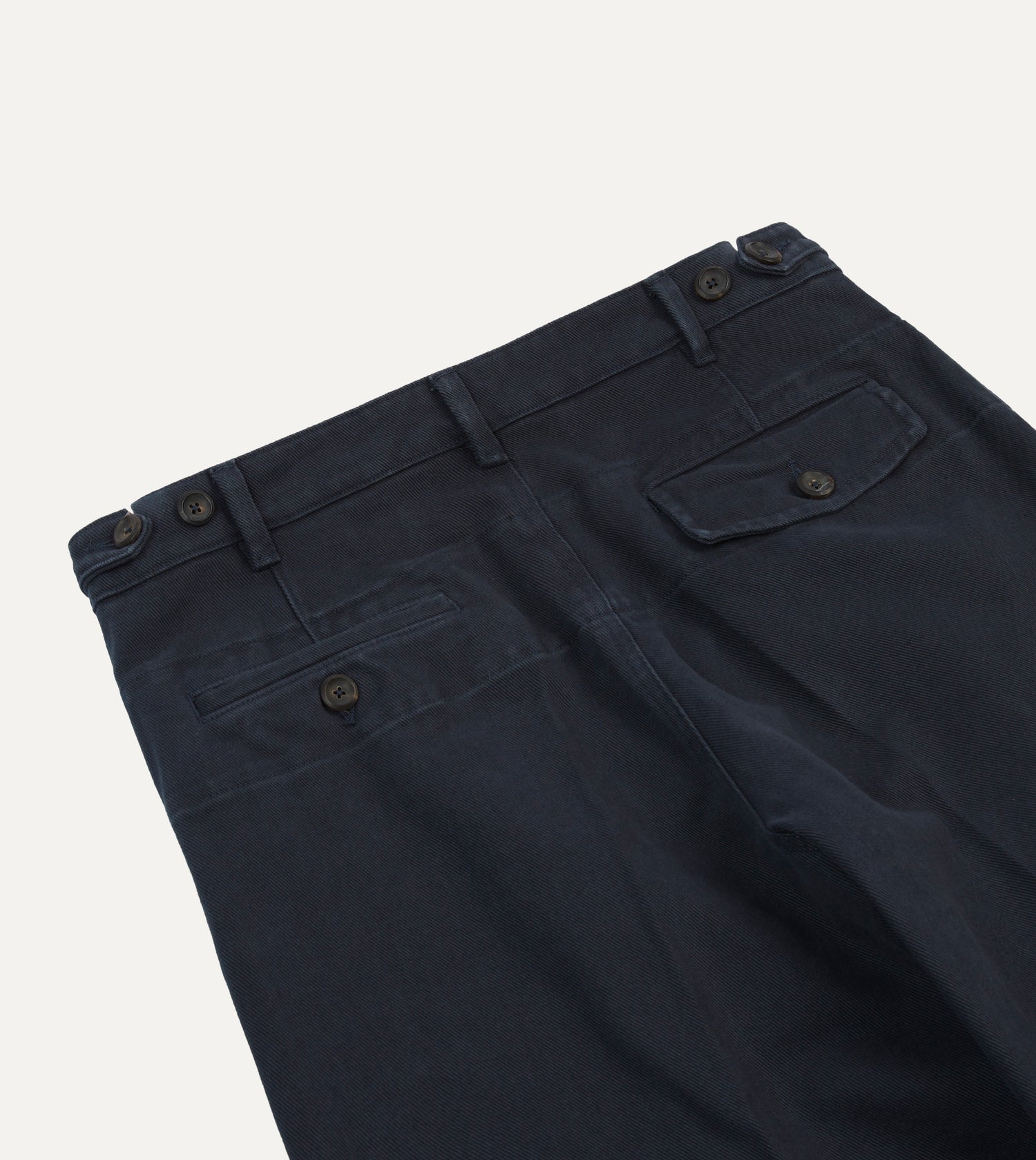 Dark Navy Heavy Cotton Twill Games Trousers