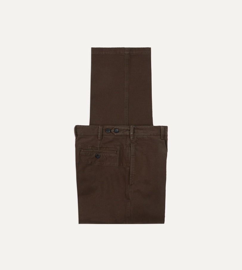 Cocoa Heavy Cotton Twill Games Trousers