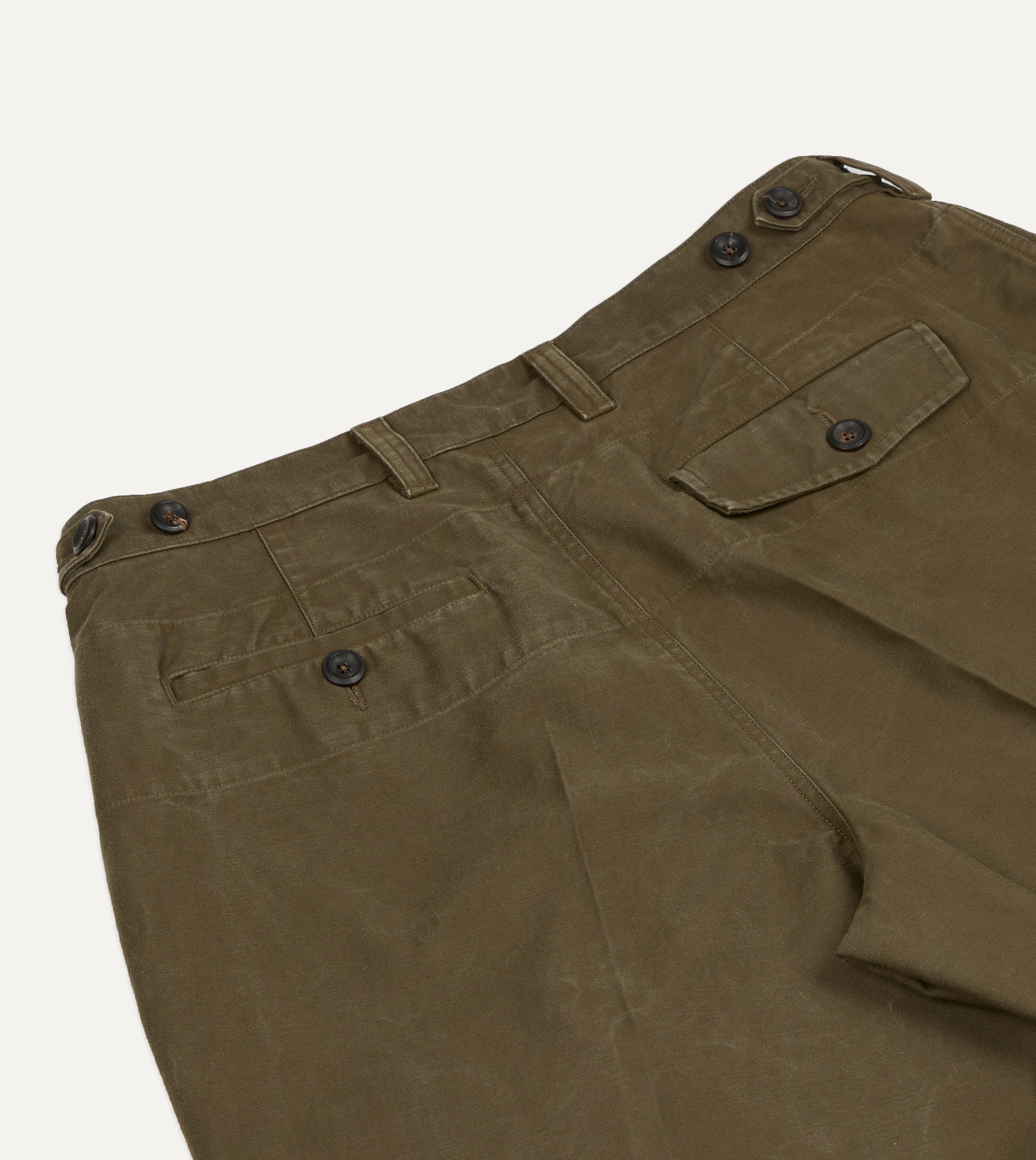 Green Cotton Travel Games Trouser – Drakes US