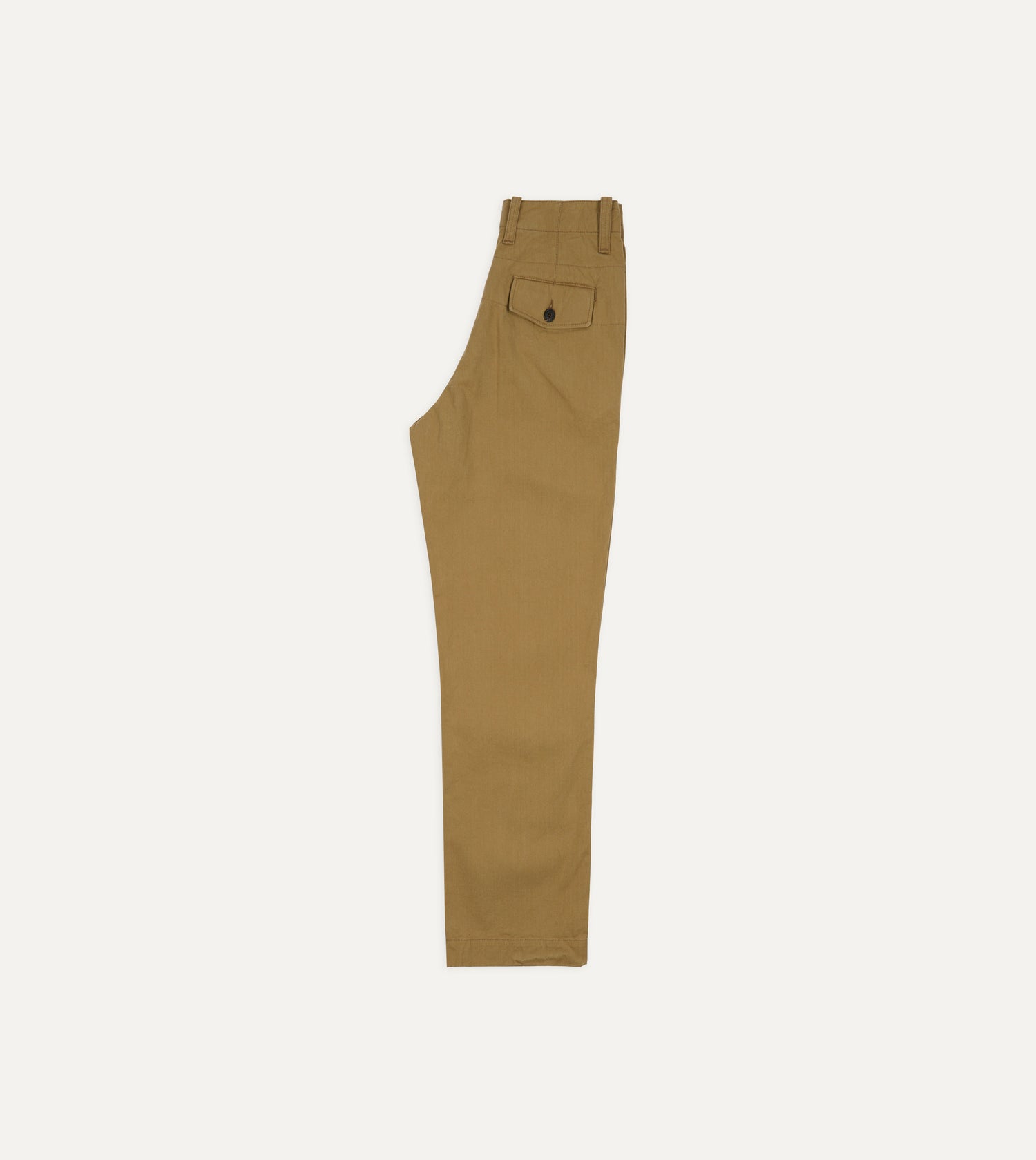 Beige Cotton Officer’s Chino
