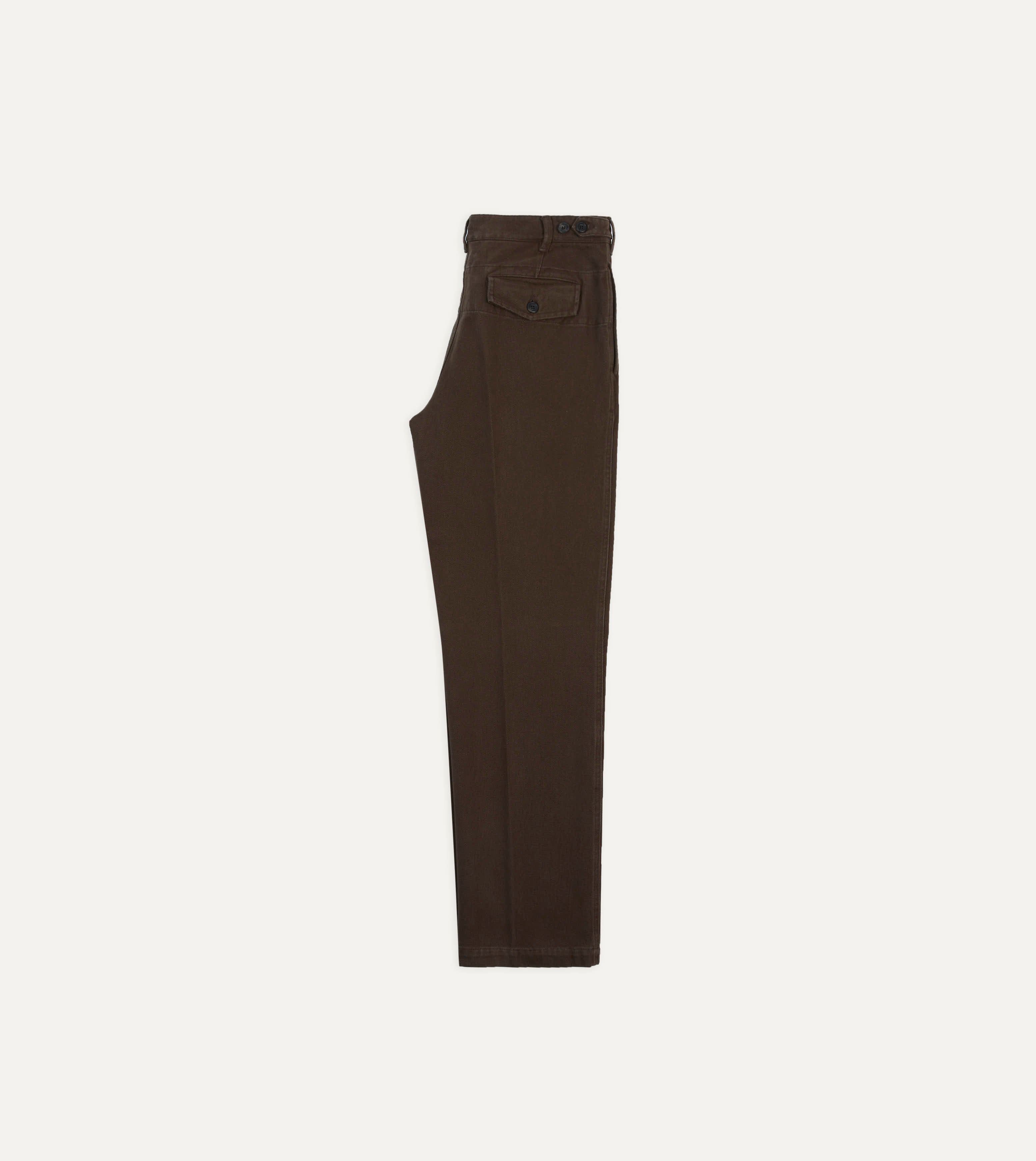 Cocoa Heavy Cotton Twill Games Trousers