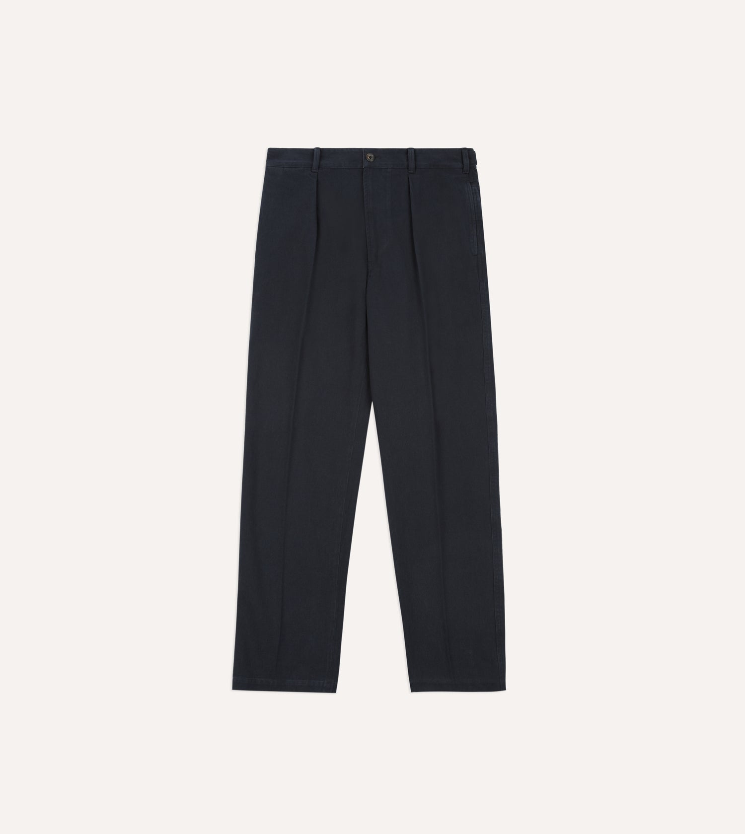 Navy Cotton Twill Field Games Trouser