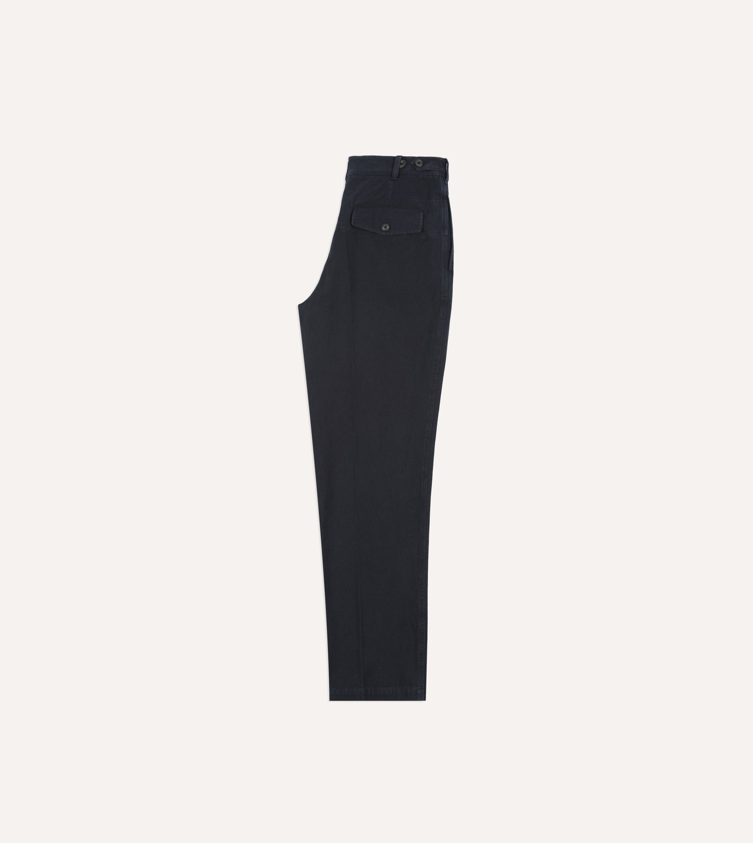 Navy Cotton Twill Field Games Trouser