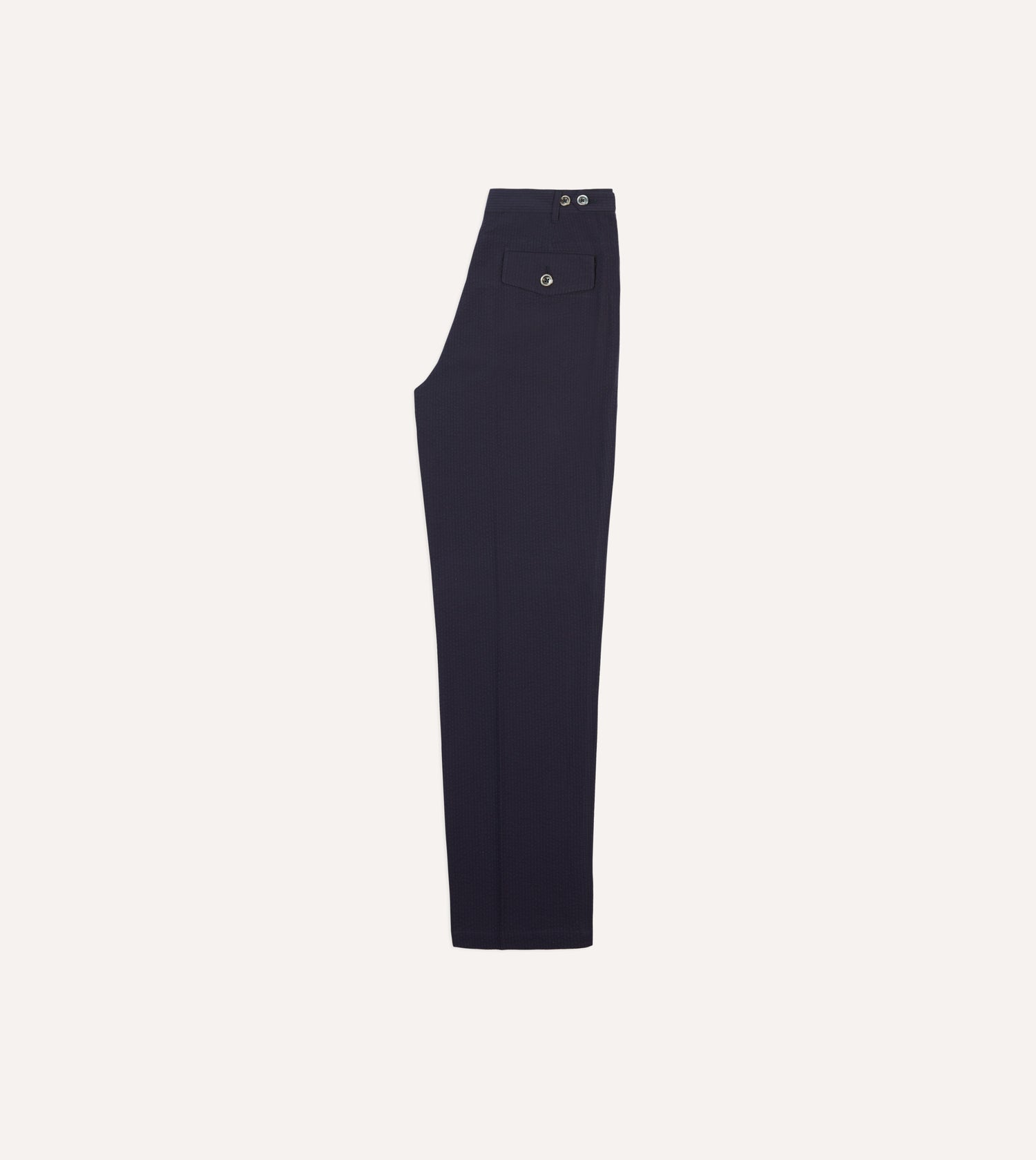 Navy Seersucker Games Trousers