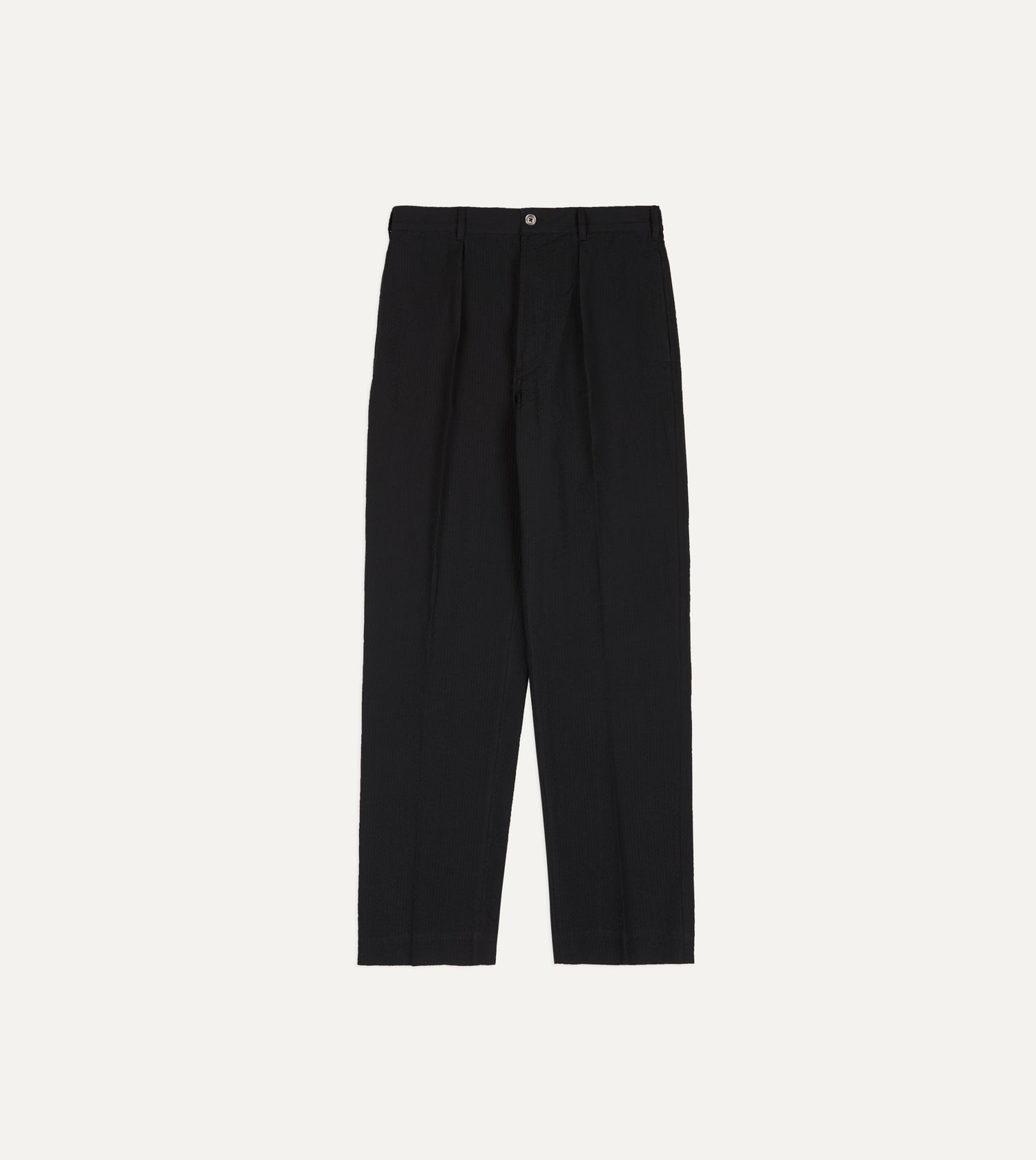 Black Seersucker Games Trousers