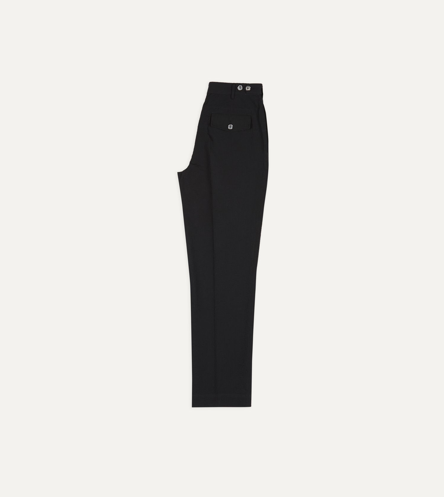 Black Seersucker Games Trousers