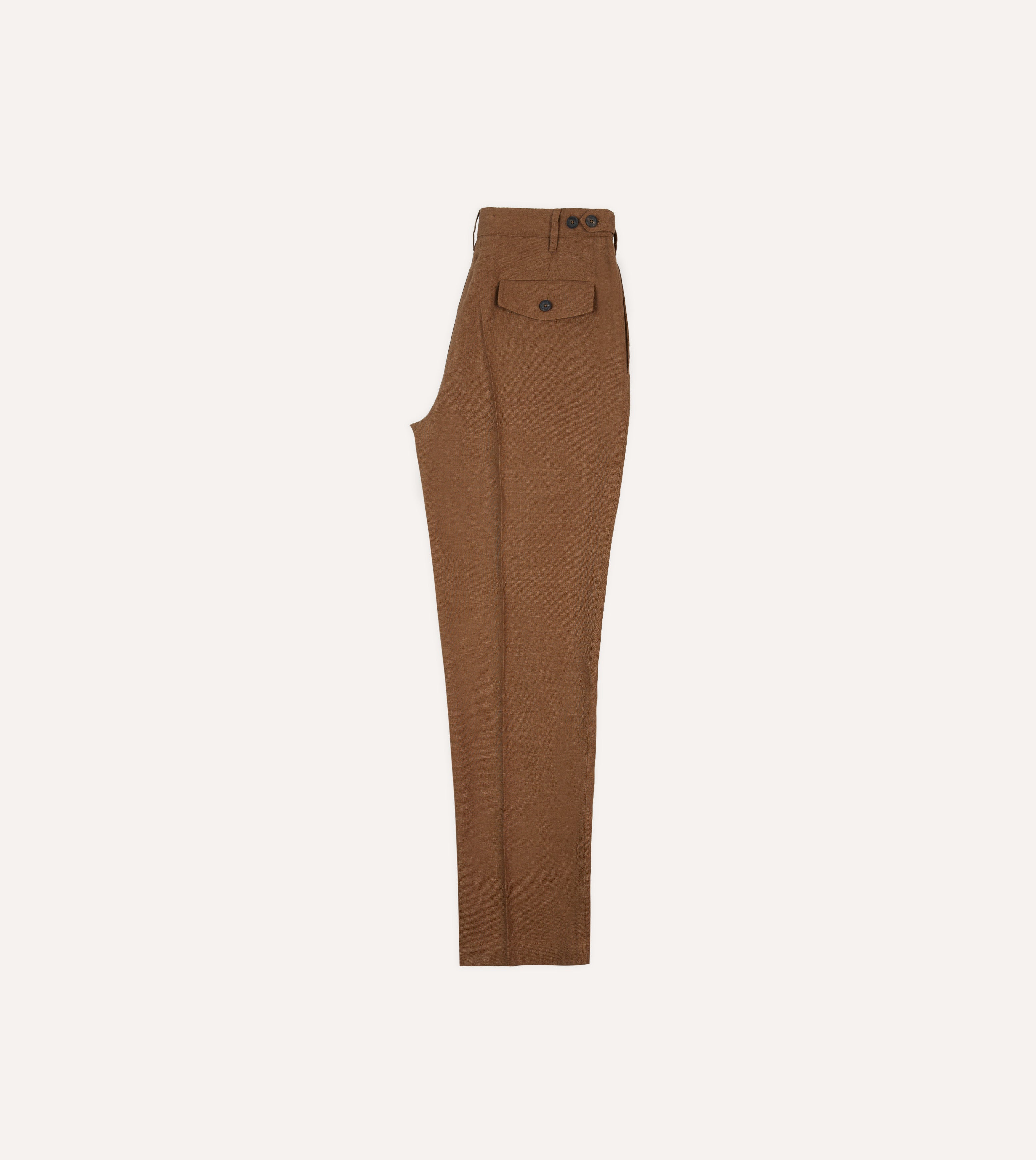 Tobacco Antique Linen Games Trousers