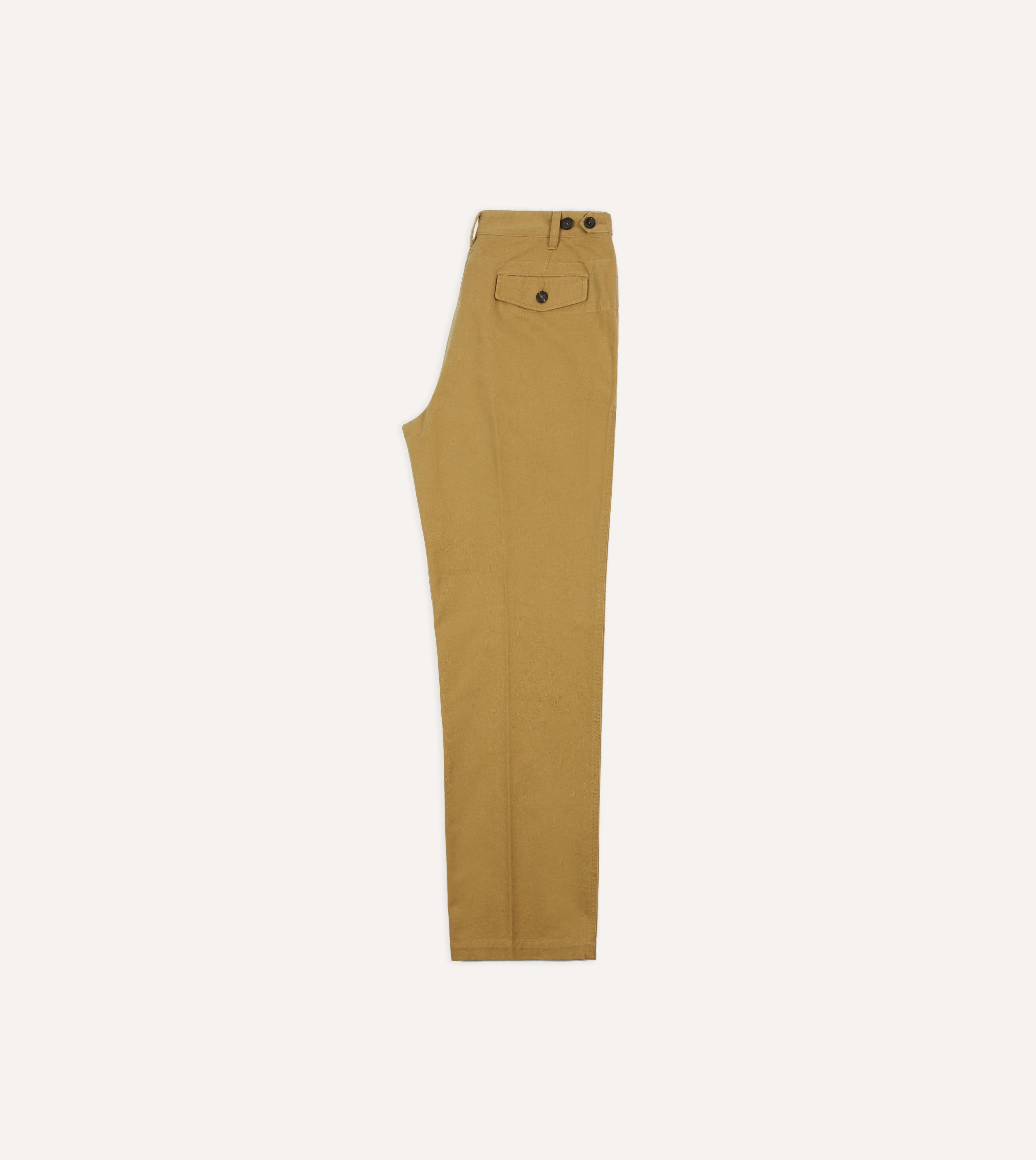 Sand Vintage Wash Cotton Games Trousers