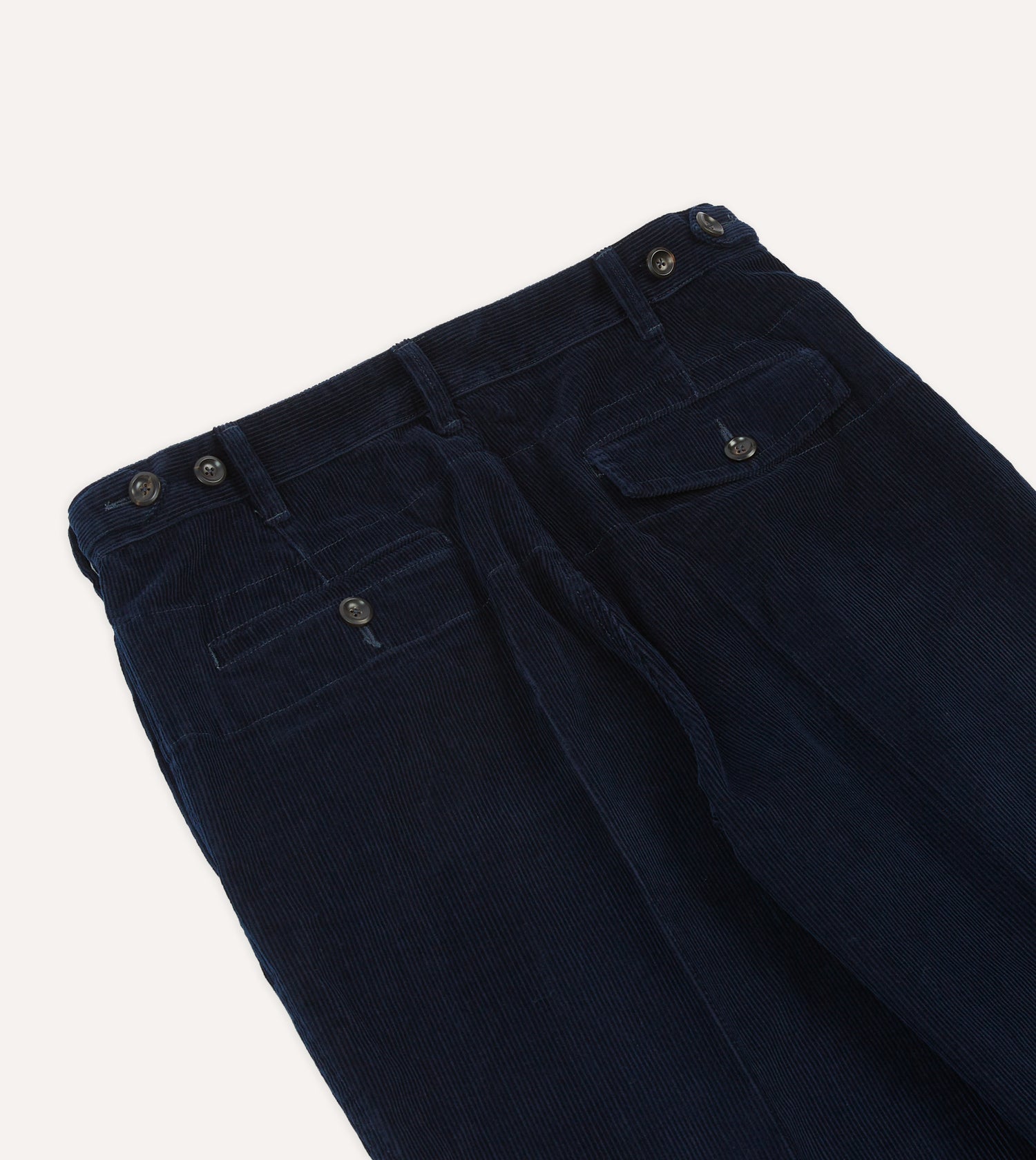 Navy Cotton Corduroy Field Games Trousers