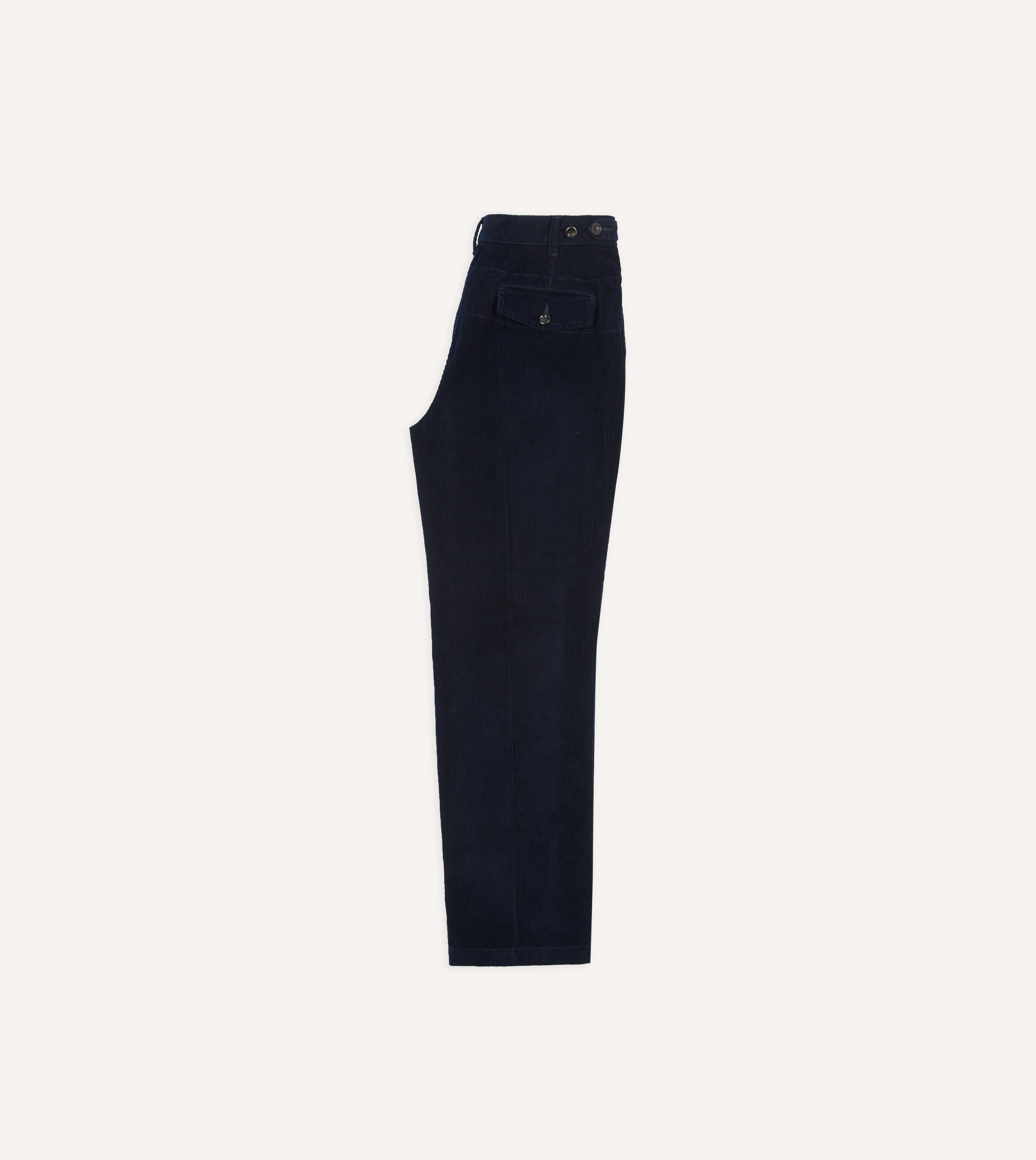 Navy Cotton Corduroy Field Games Trousers