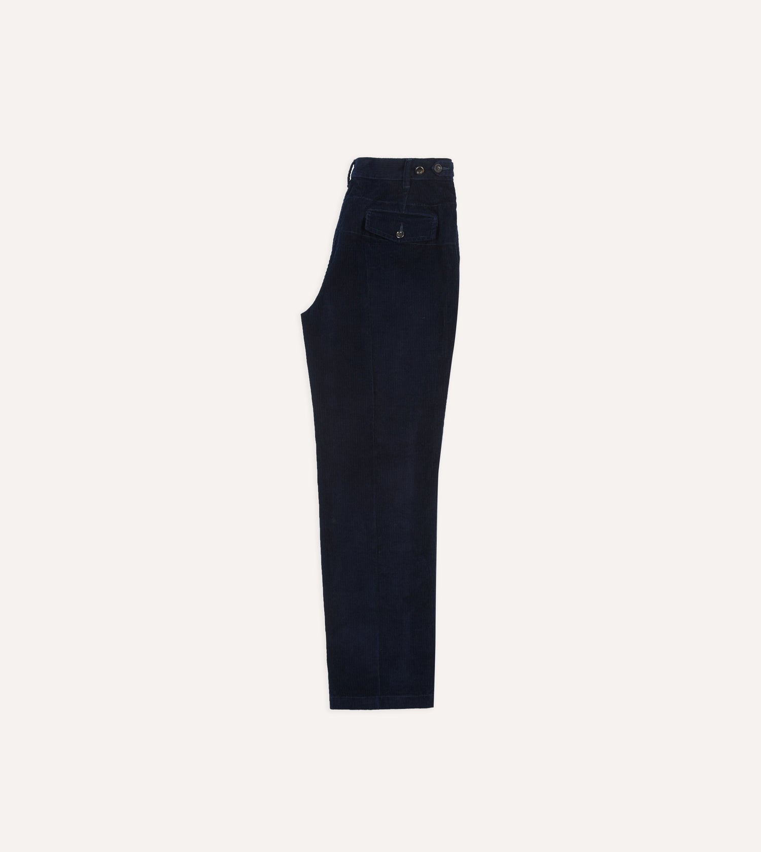 Navy Cotton Corduroy Field Games Trousers