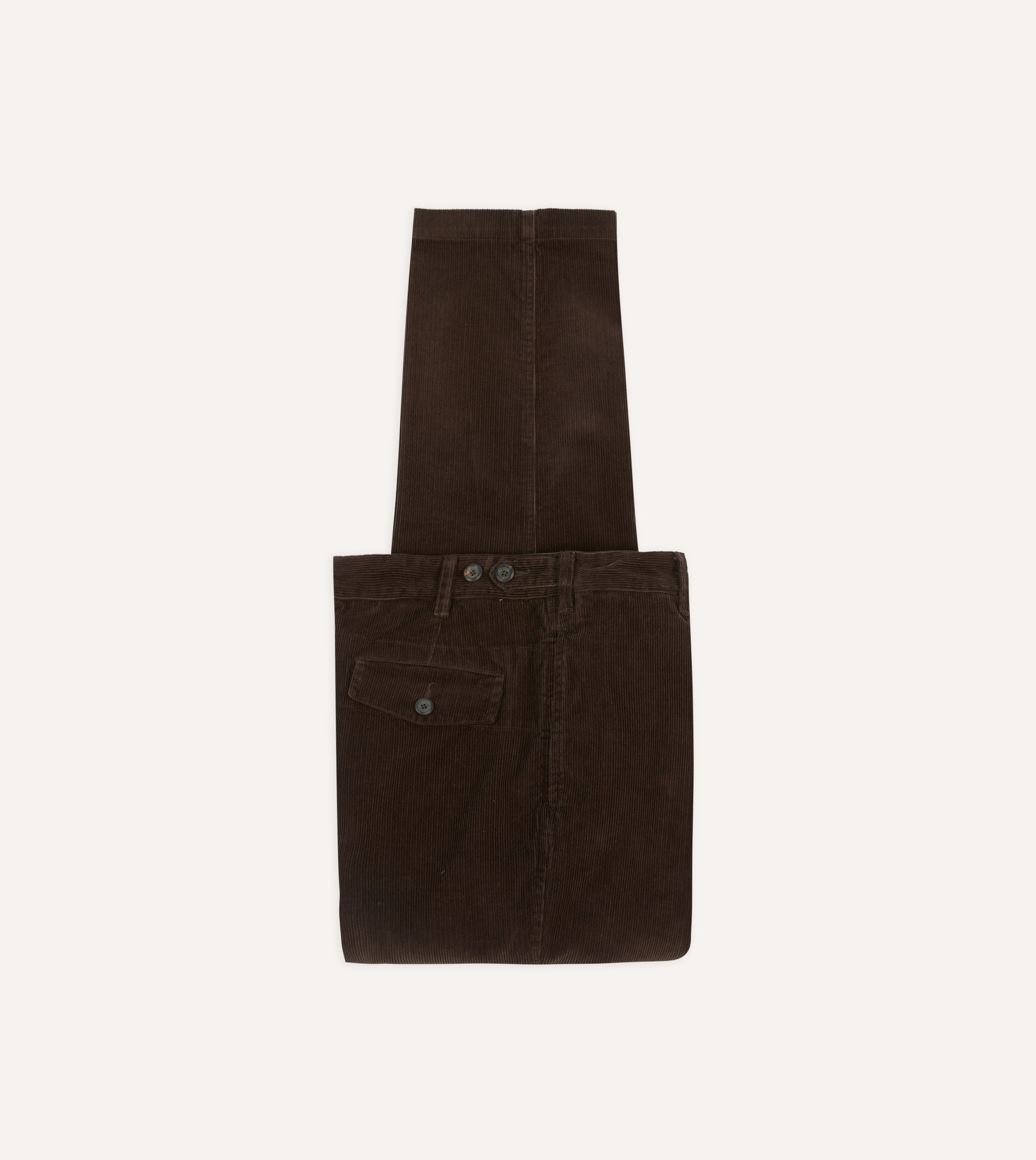 Brown Cotton Corduroy Field Games Trousers