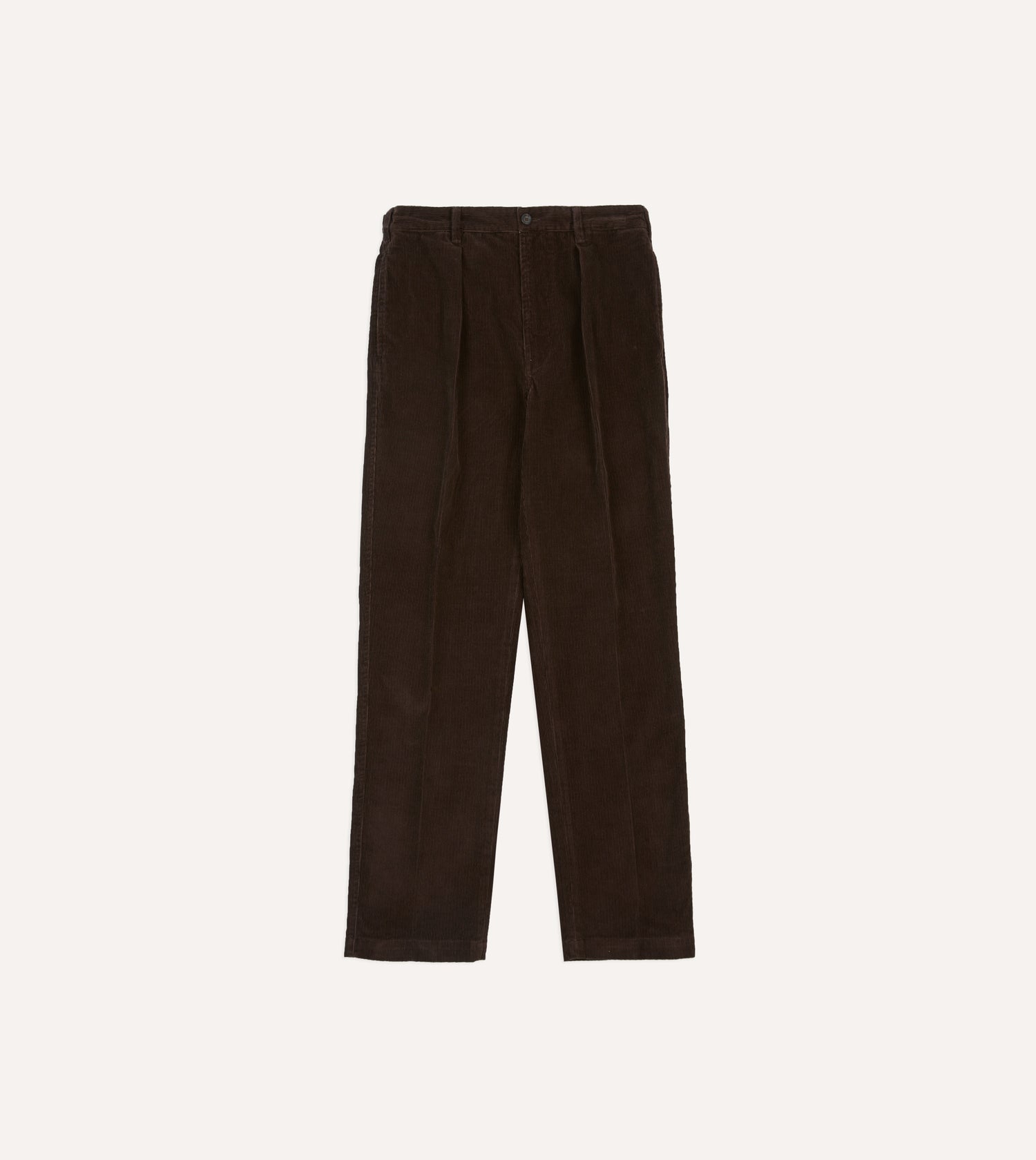Brown Cotton Corduroy Field Games Trousers