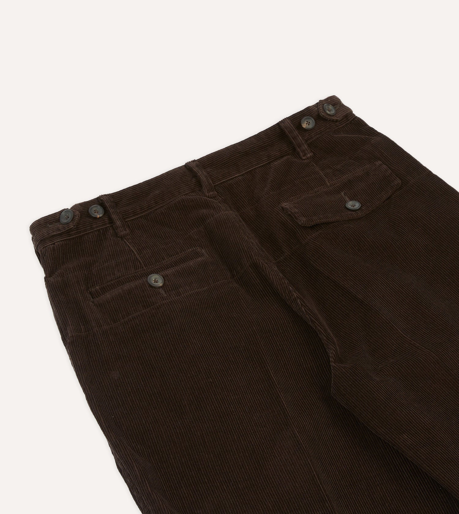 Brown Cotton Corduroy Field Games Trousers