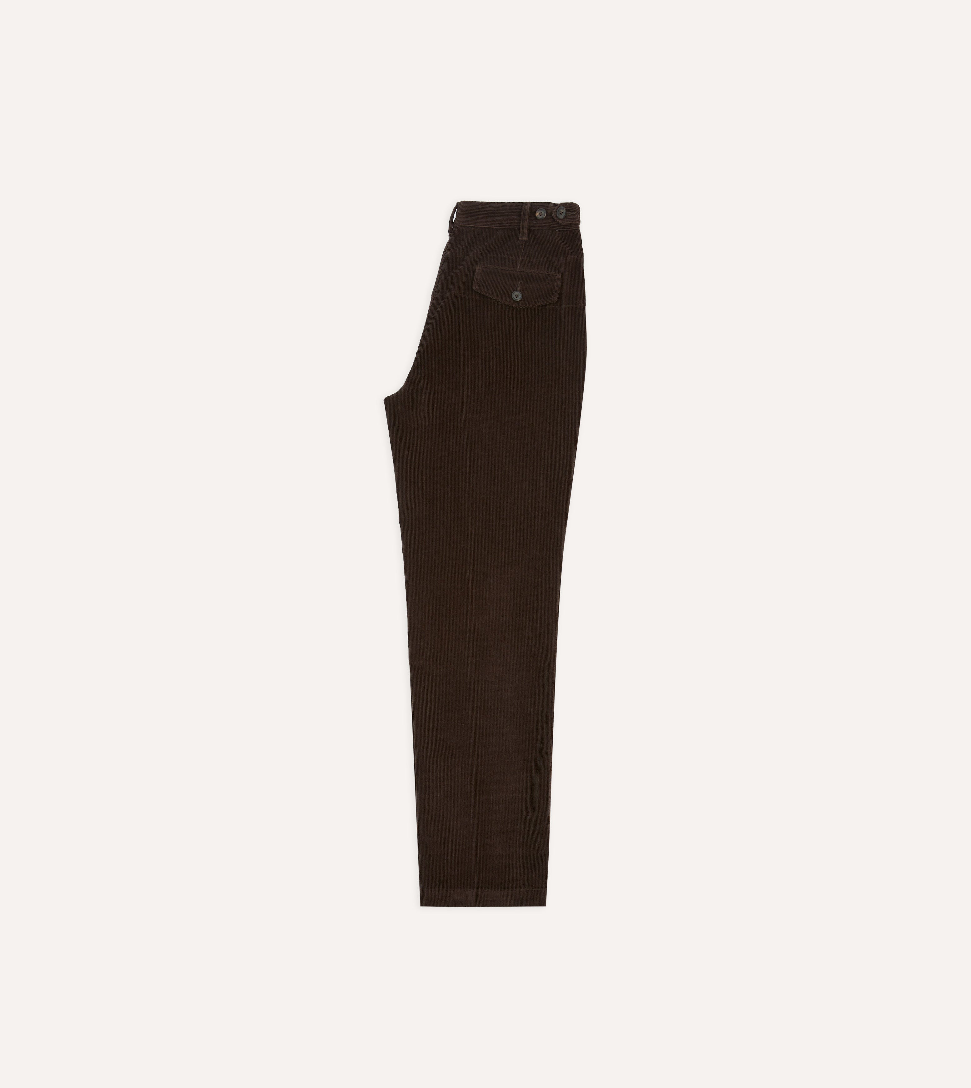 Brown Cotton Corduroy Field Games Trousers