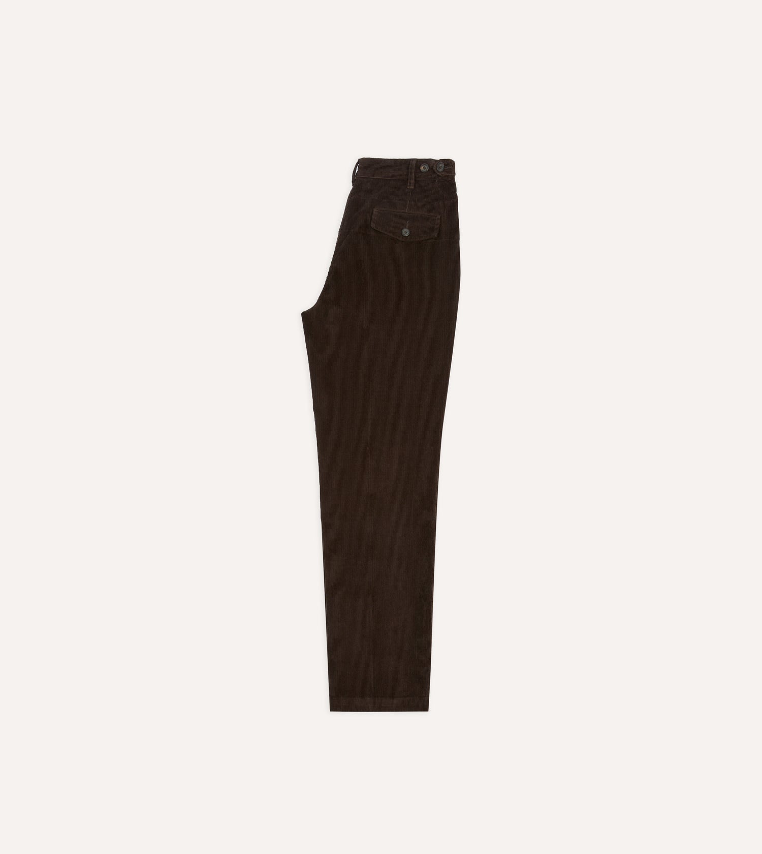Brown Cotton Corduroy Field Games Trousers