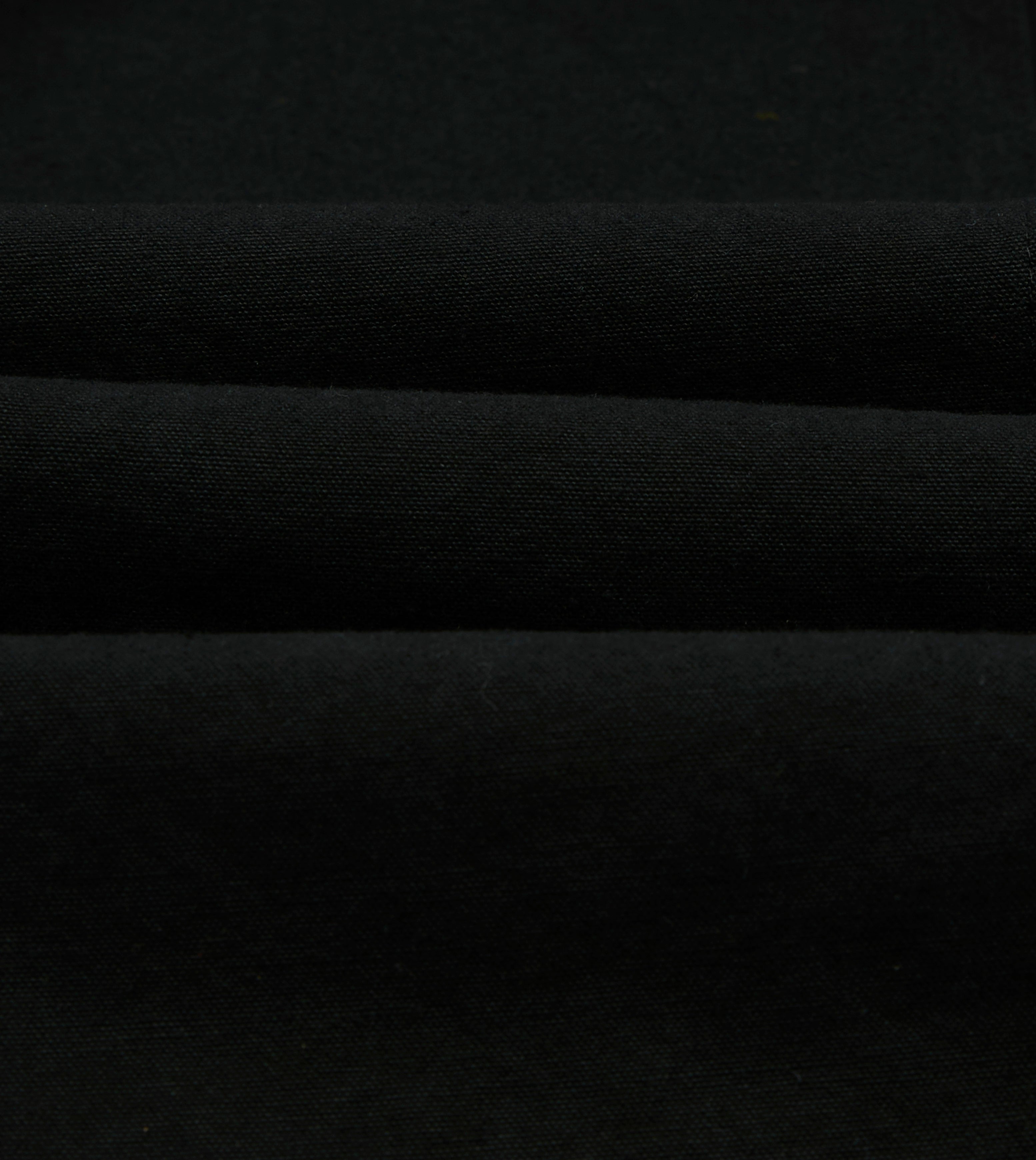 Drake's by A. Levine Black Cotton-Linen Games Trousers