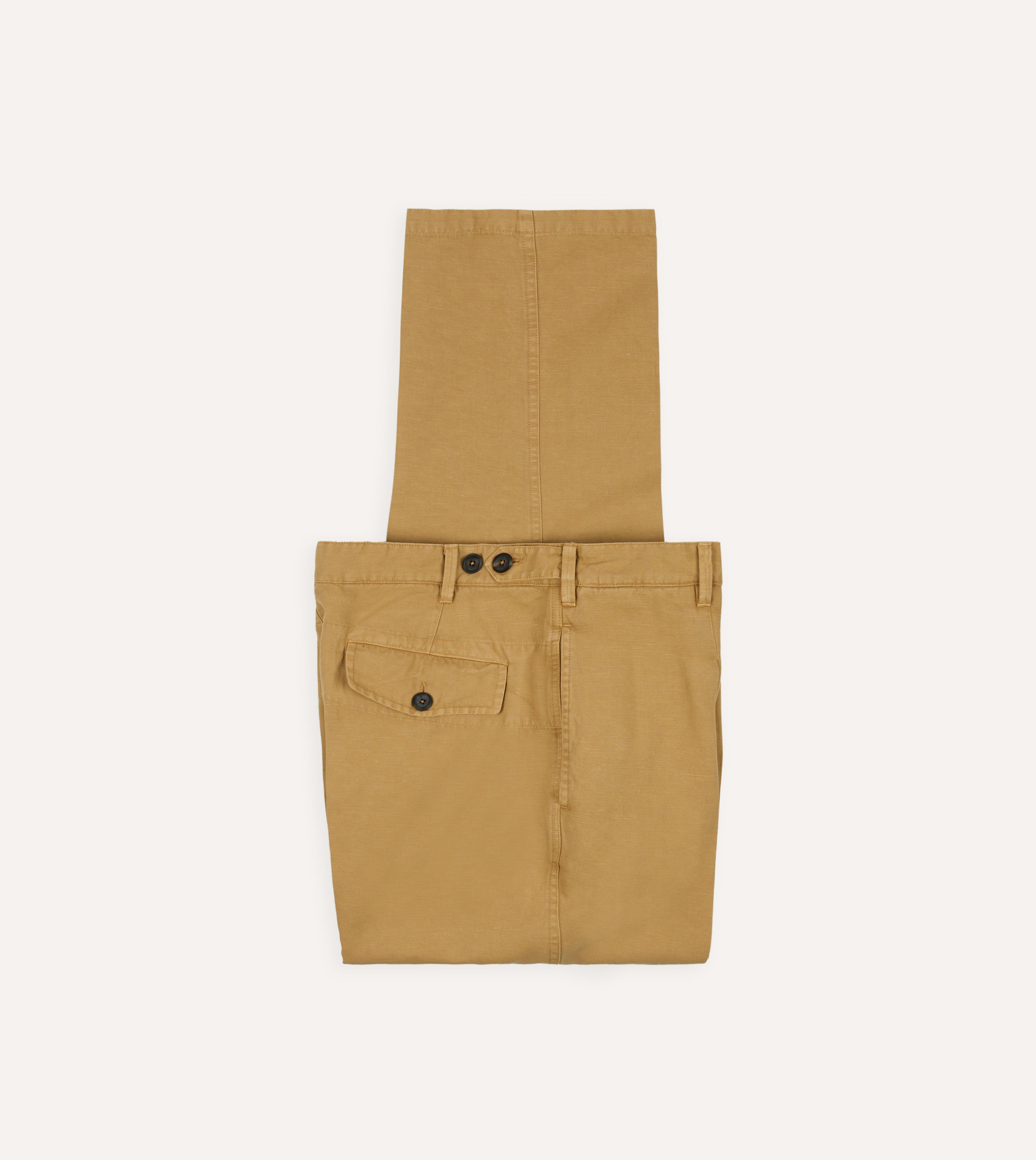 Sand Cotton-Linen Games Trouser