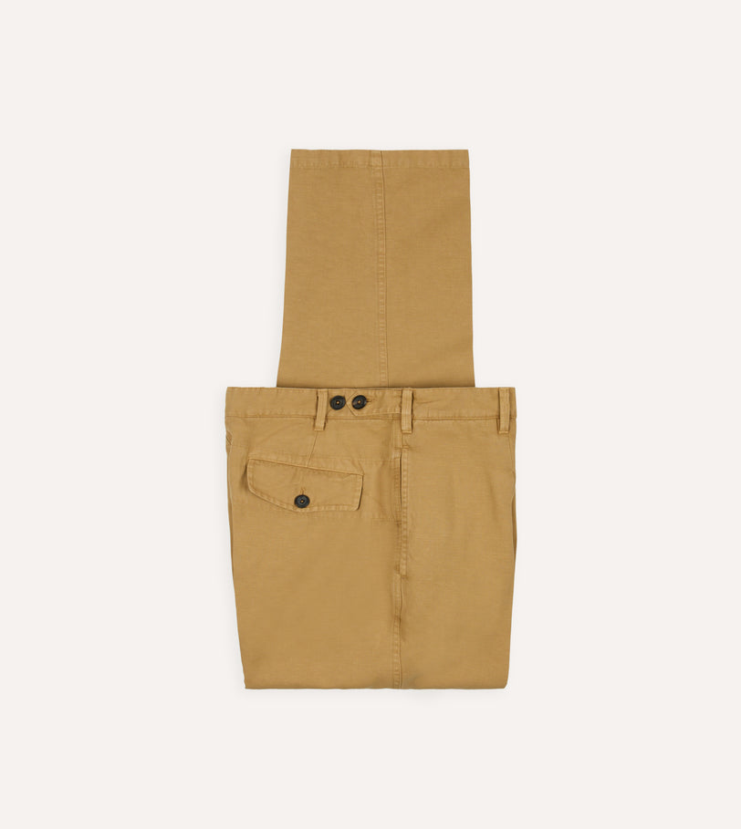 Sand Cotton-Linen Games Trouser