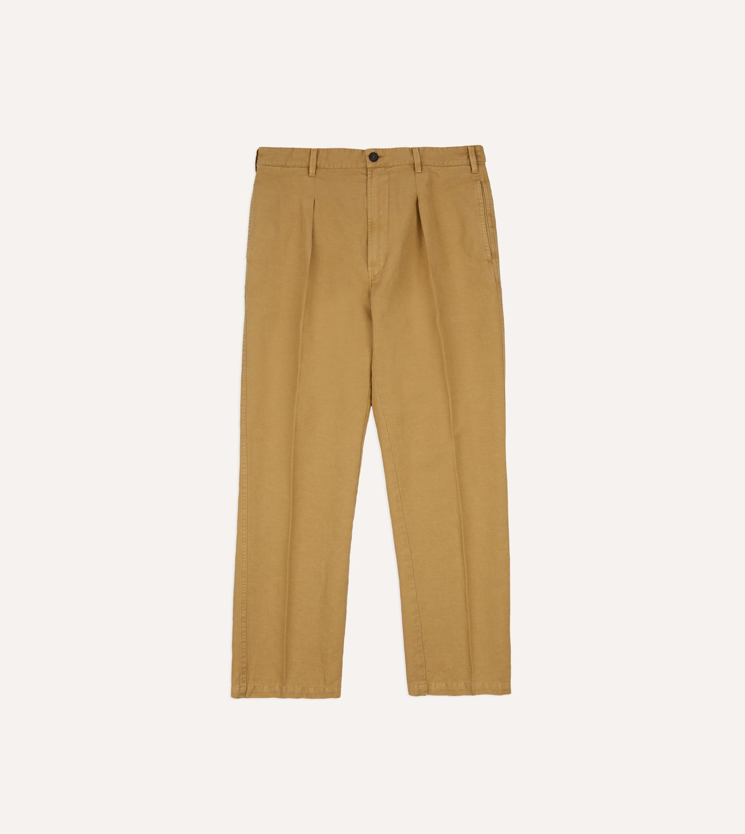Sand Cotton-Linen Games Trouser