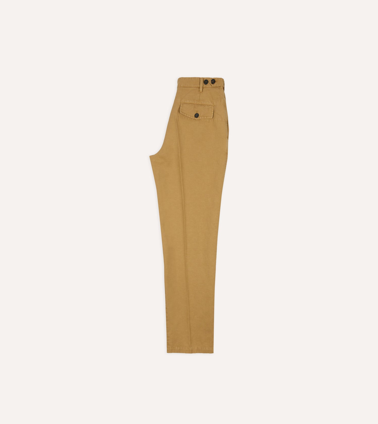 Sand Cotton-Linen Games Trouser