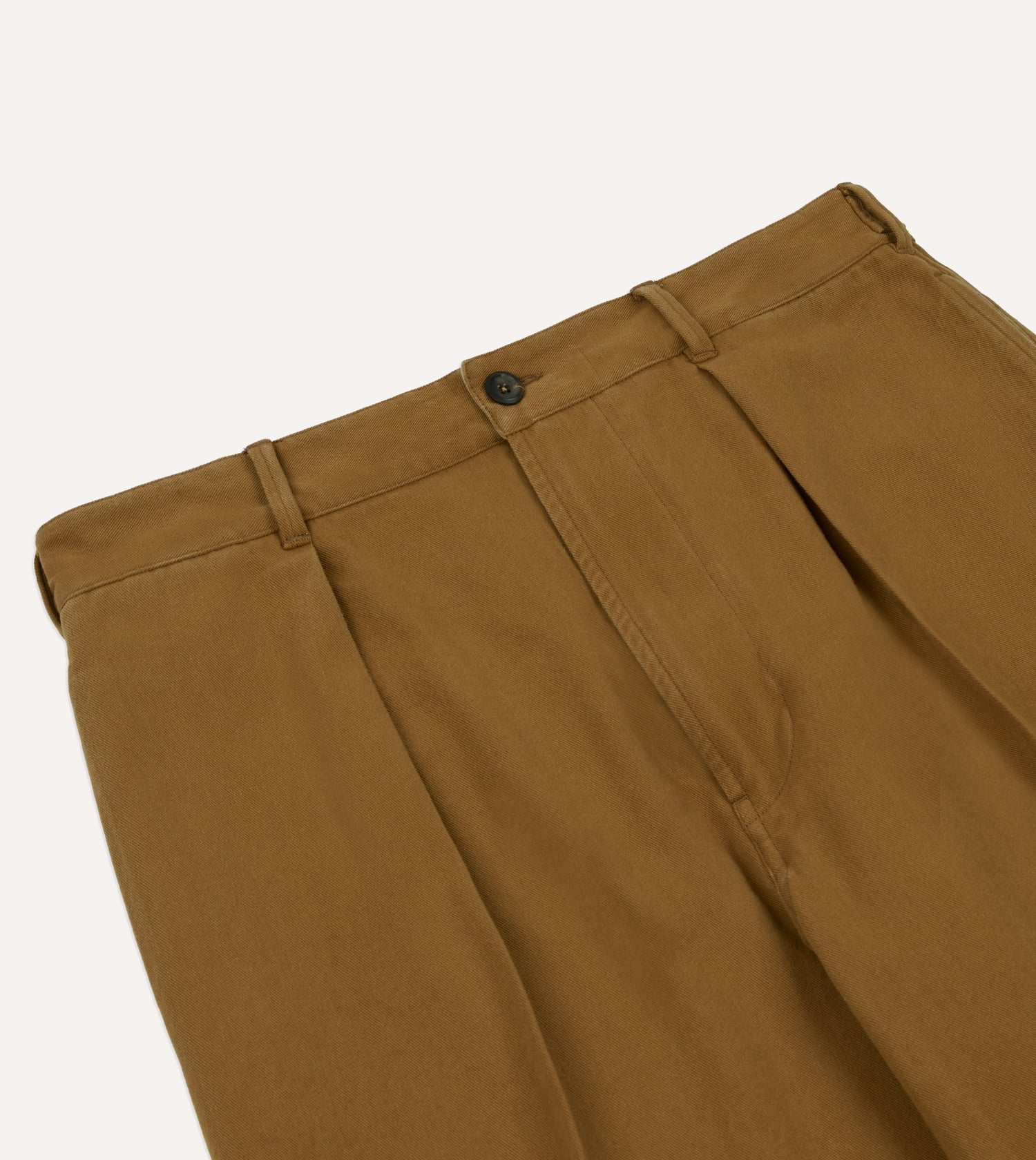 Camel Cotton Twill Field Games Trouser