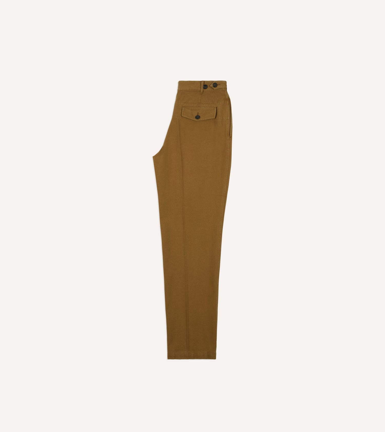 Camel Cotton Twill Field Games Trouser