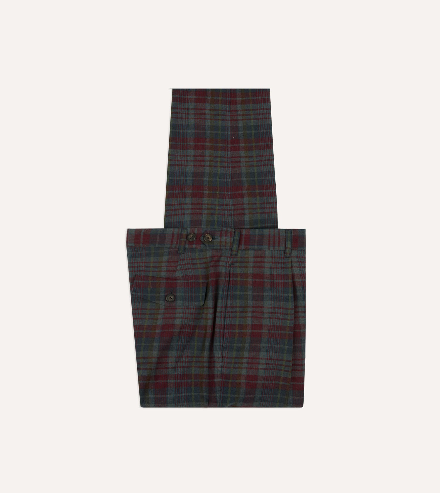 Madras Check Games Trouser