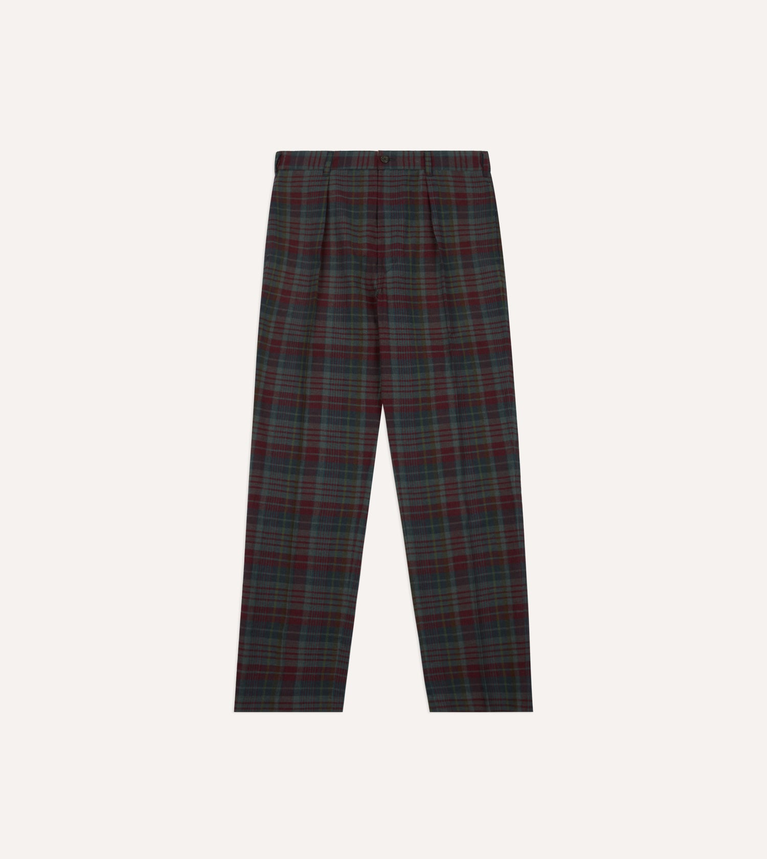 Madras Check Games Trouser
