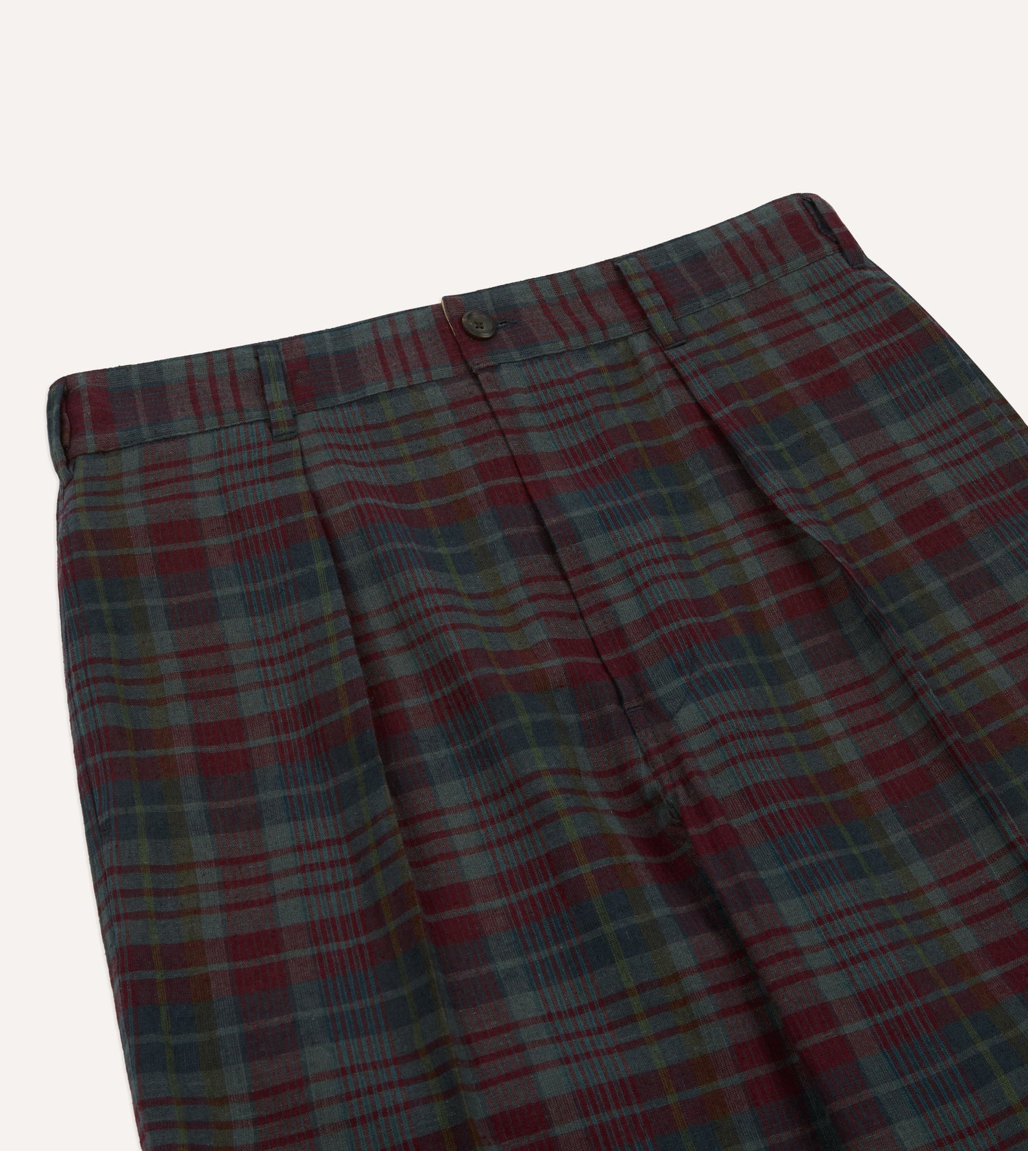 Madras Check Games Trouser