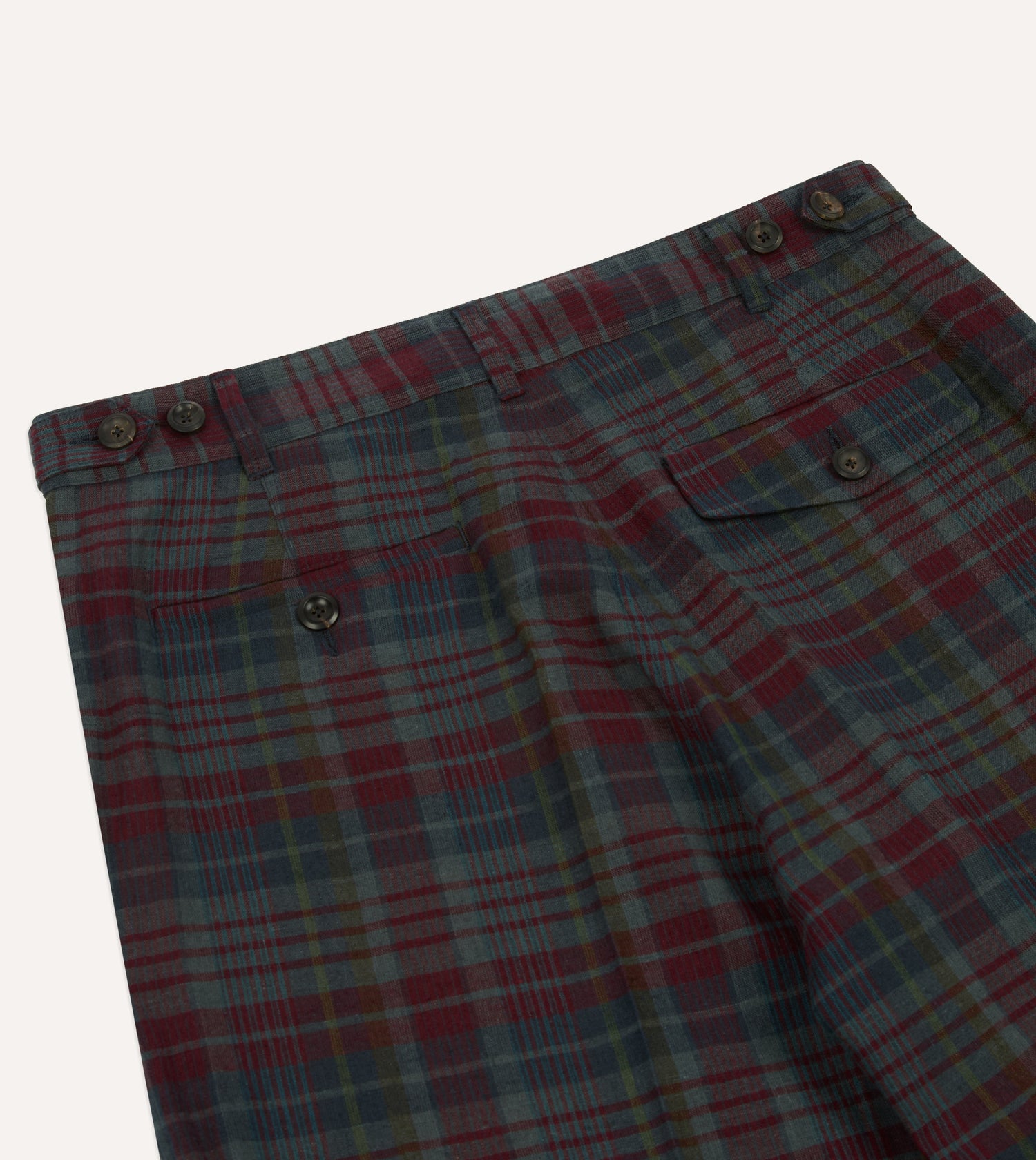Madras Check Games Trouser