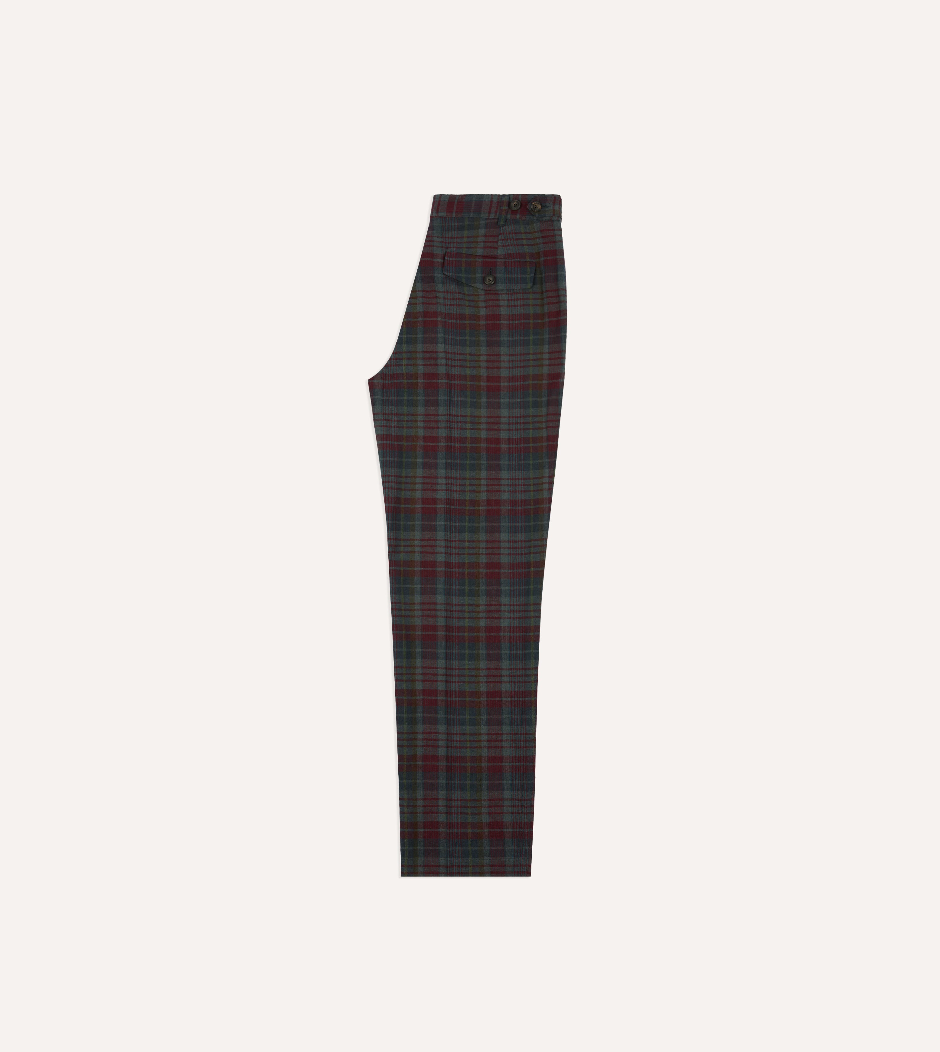 Madras Check Games Trouser