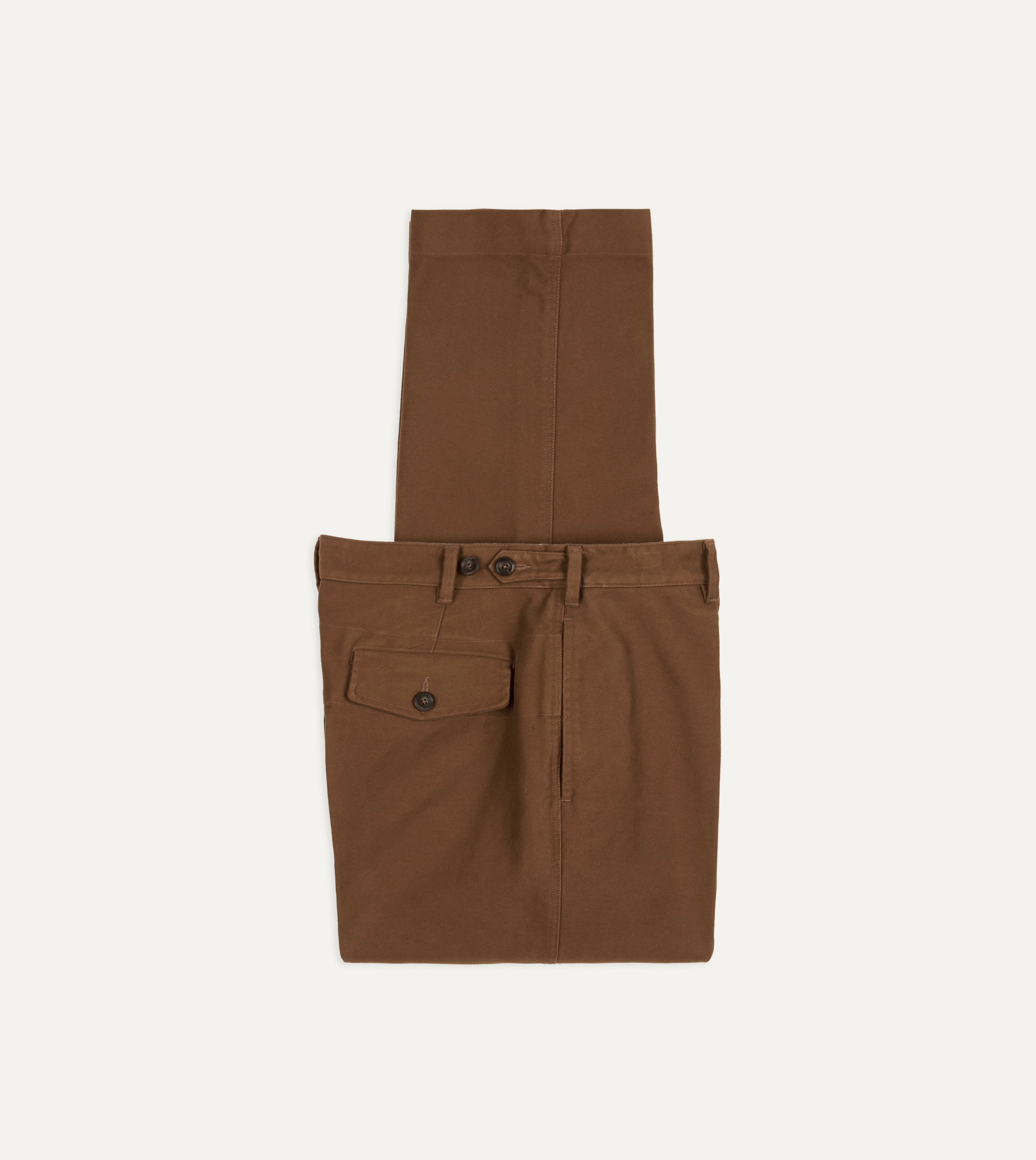 Drake's brown スラックス 38/48 REG Brown Moleskin Games Trouser – Drakes US