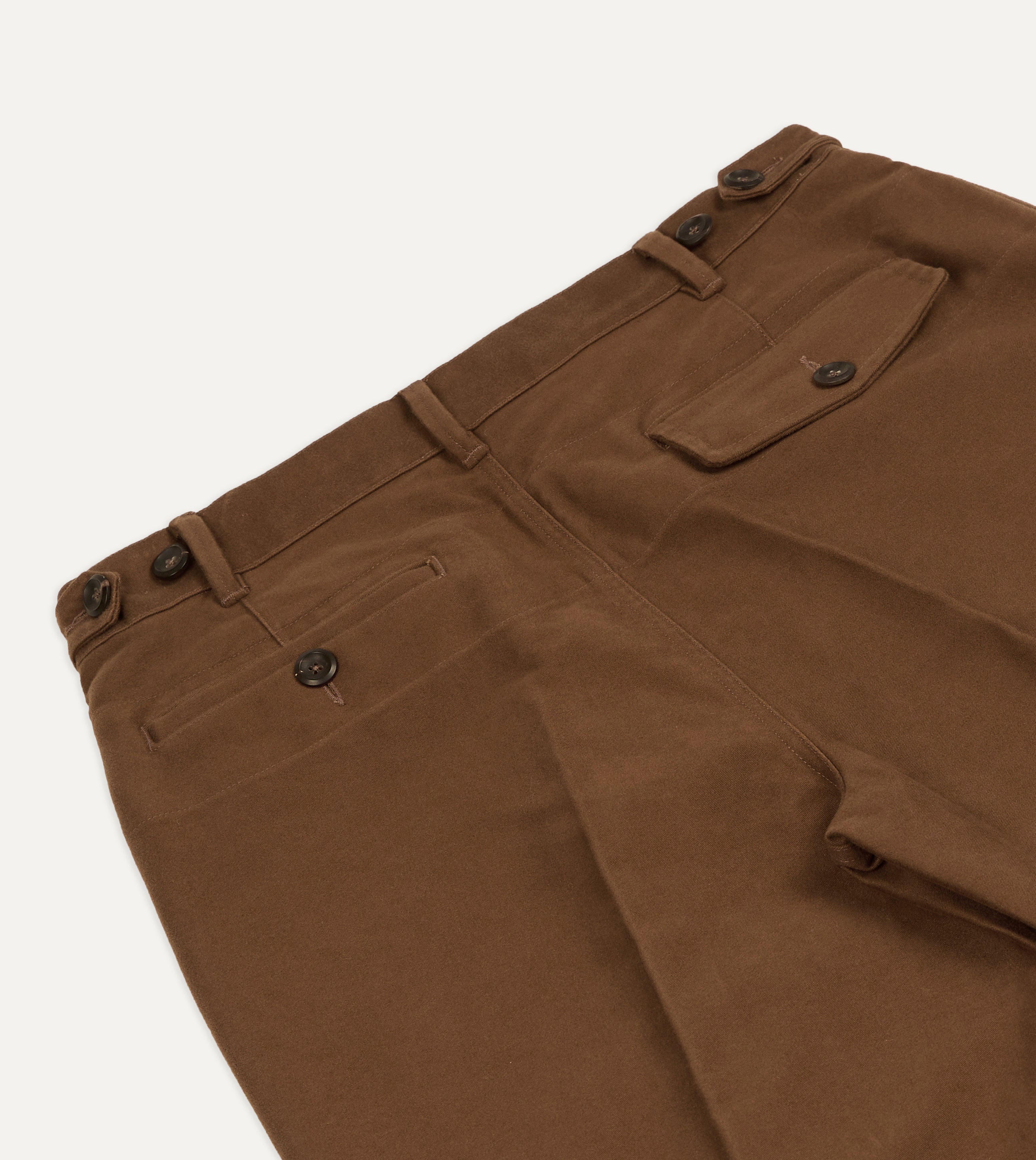 Brown Moleskin Games Trouser – Drakes US
