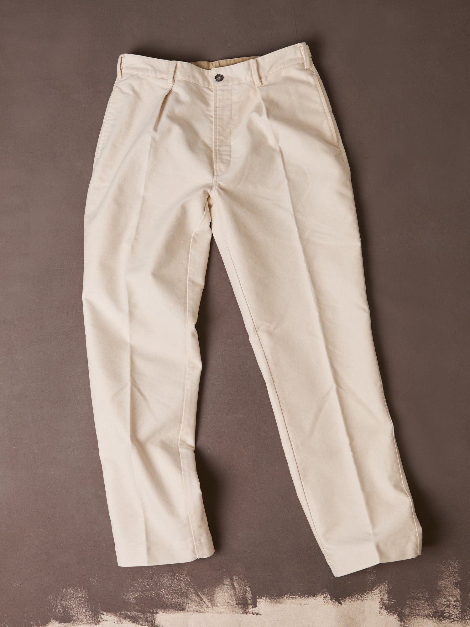 Ecru Moleskin Games Trouser