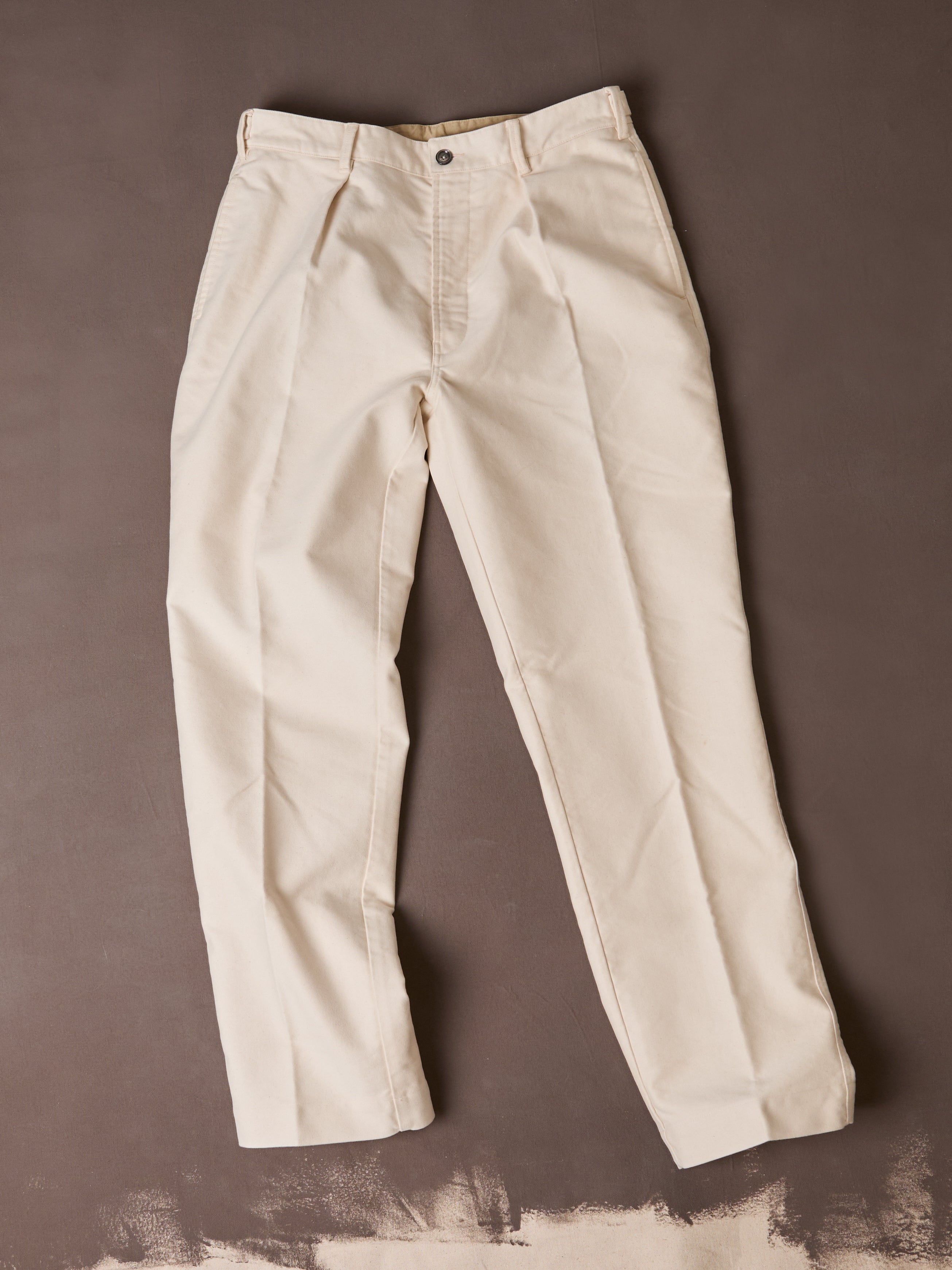 Ecru Moleskin Games Trouser
