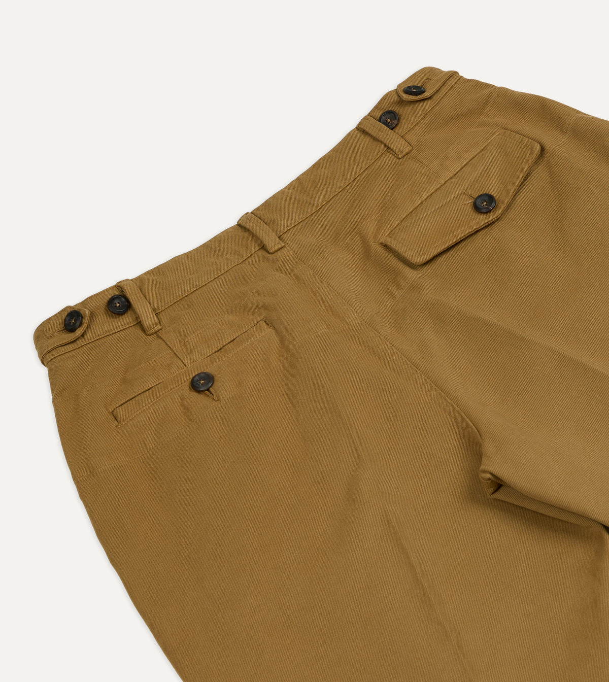 Tan Moleskin Twill Games Trousers