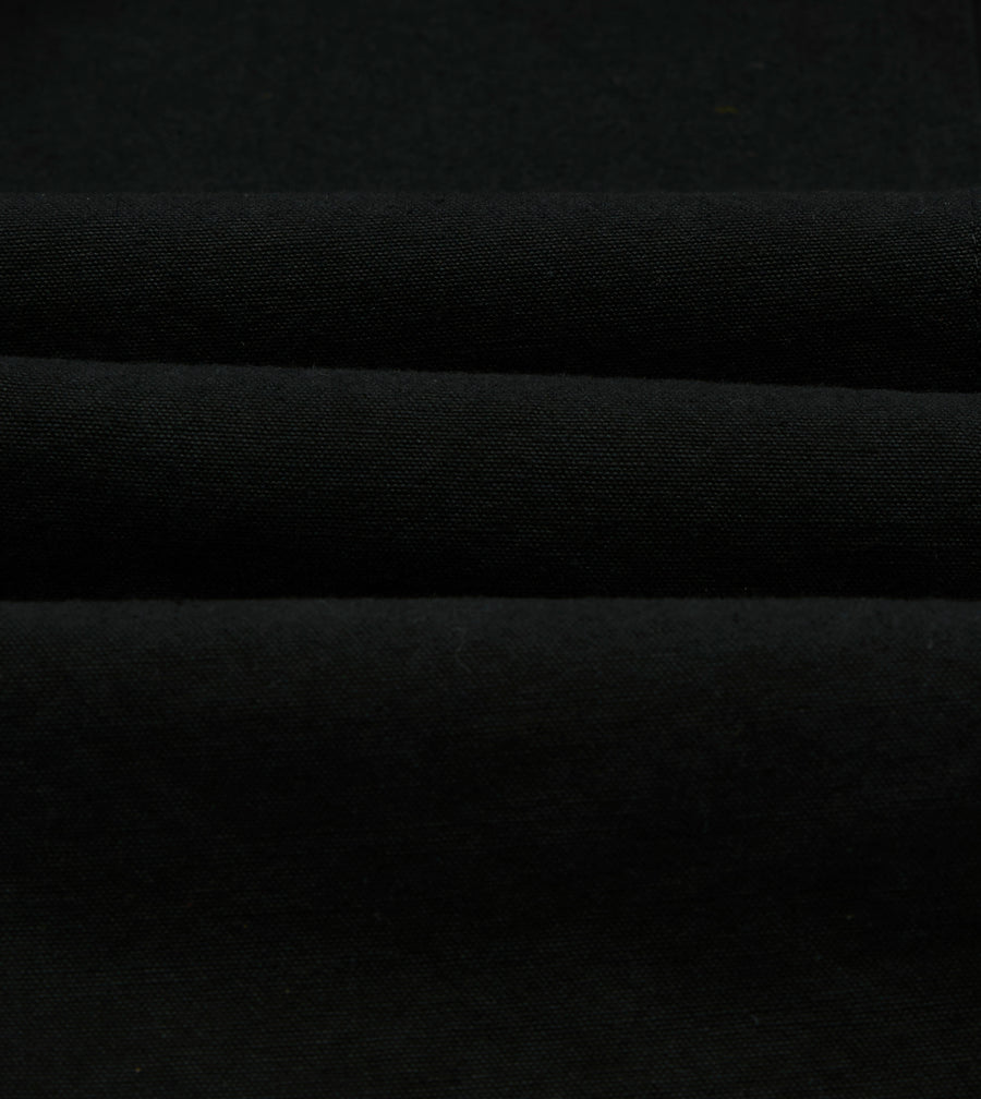 Black Cotton-Linen Games Trouser