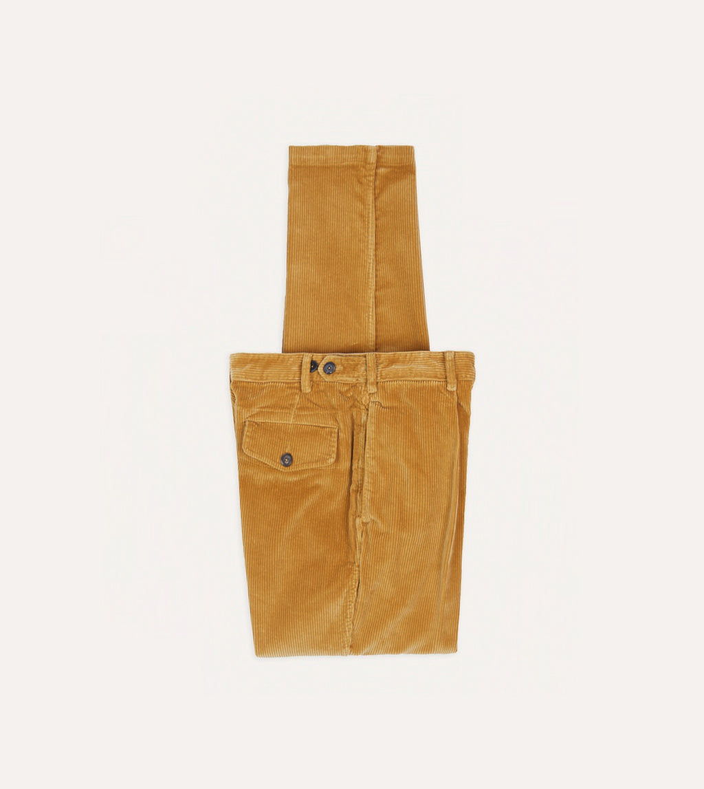 Corn Cotton Corduroy Games Trousers – Drakes US