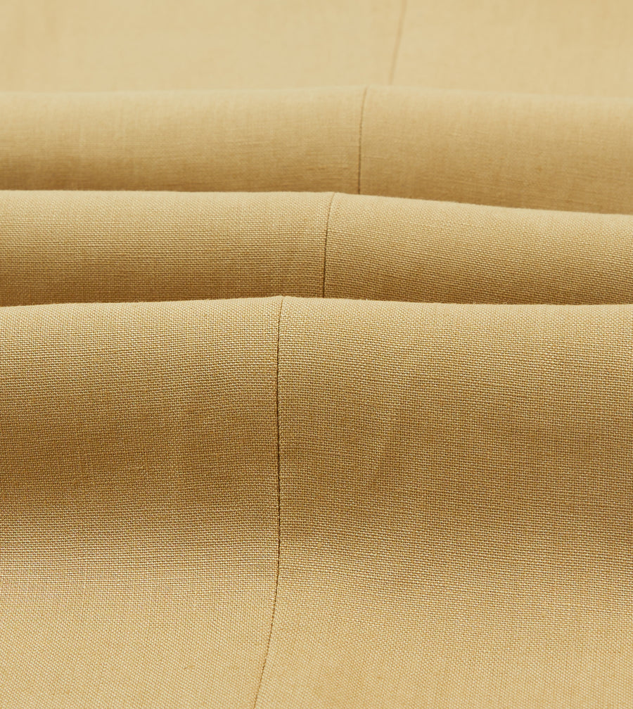 Sand Irish Linen Single Pleat Trouser