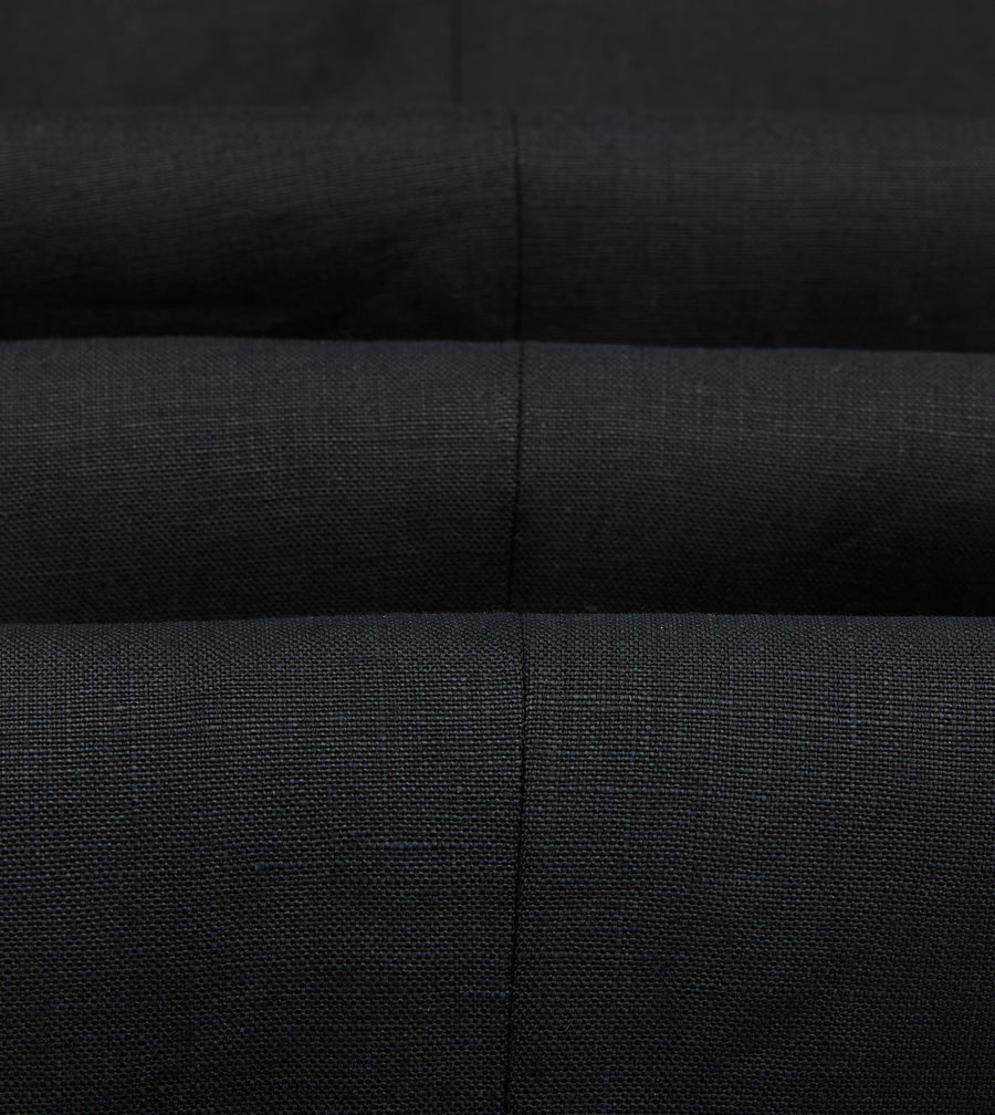 Black Irish Linen Tailored Jacket