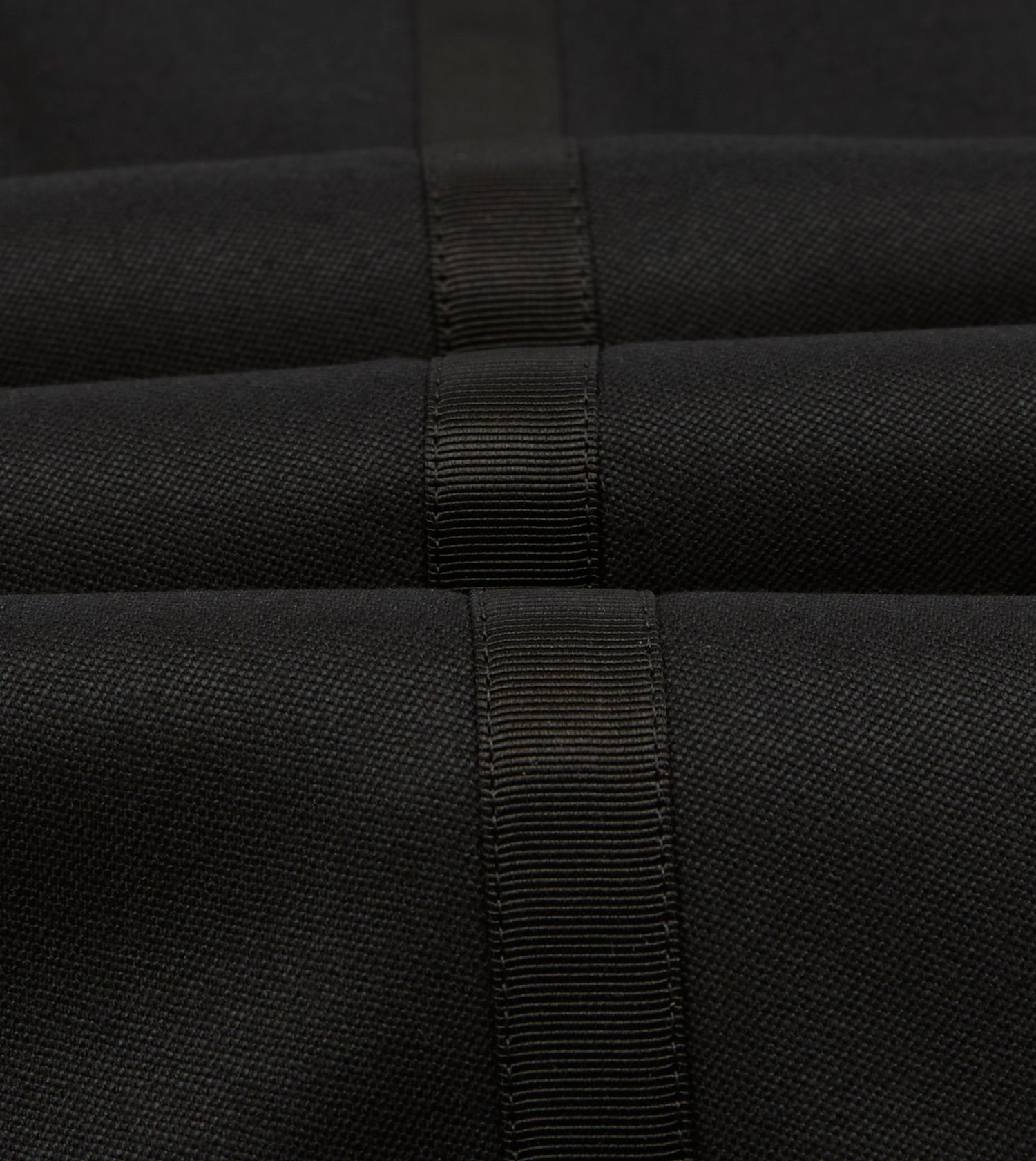 Black Barathea Wool Dinner Trousers