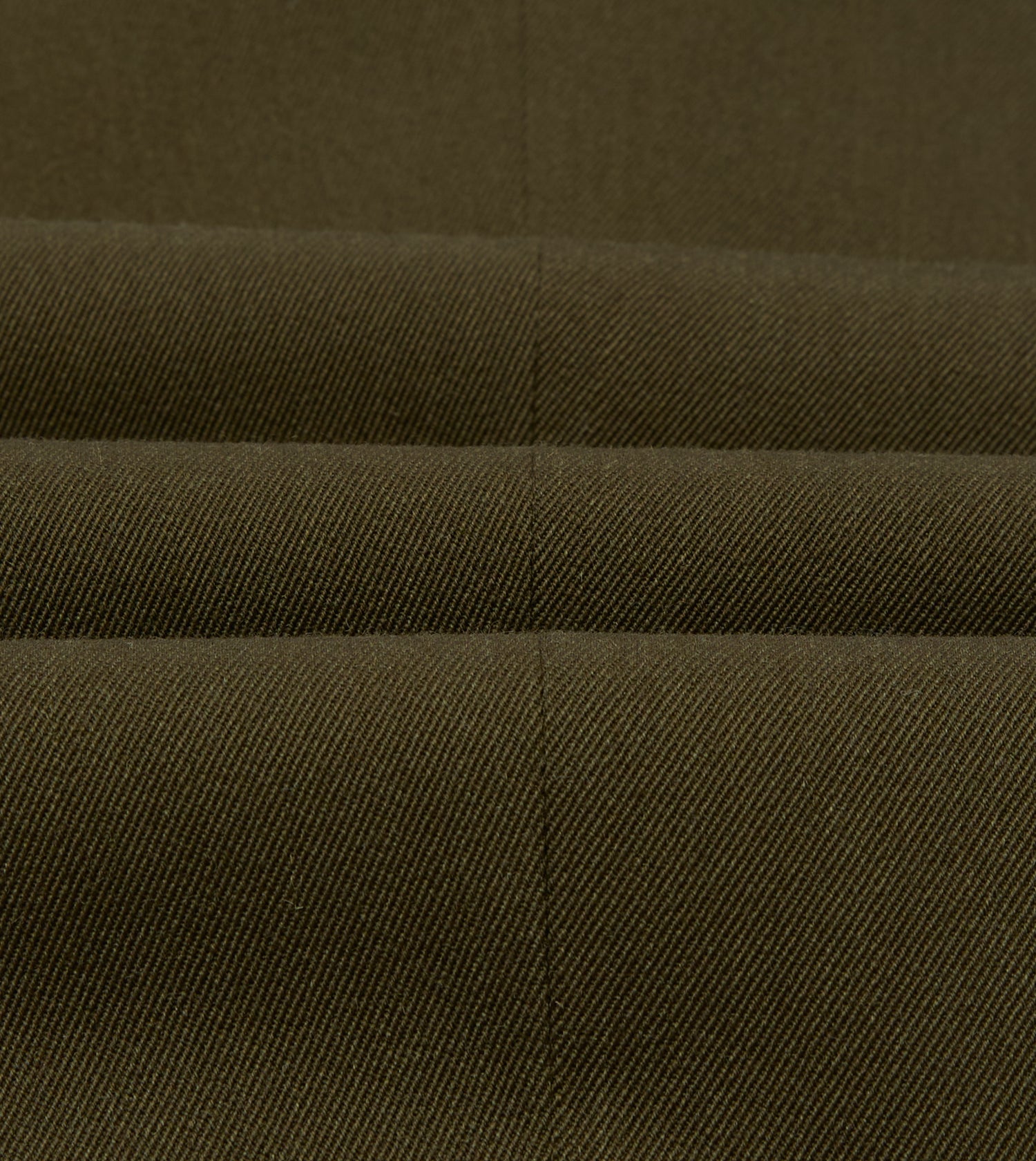 Olive Wool-Cotton Single Pleat Trouser