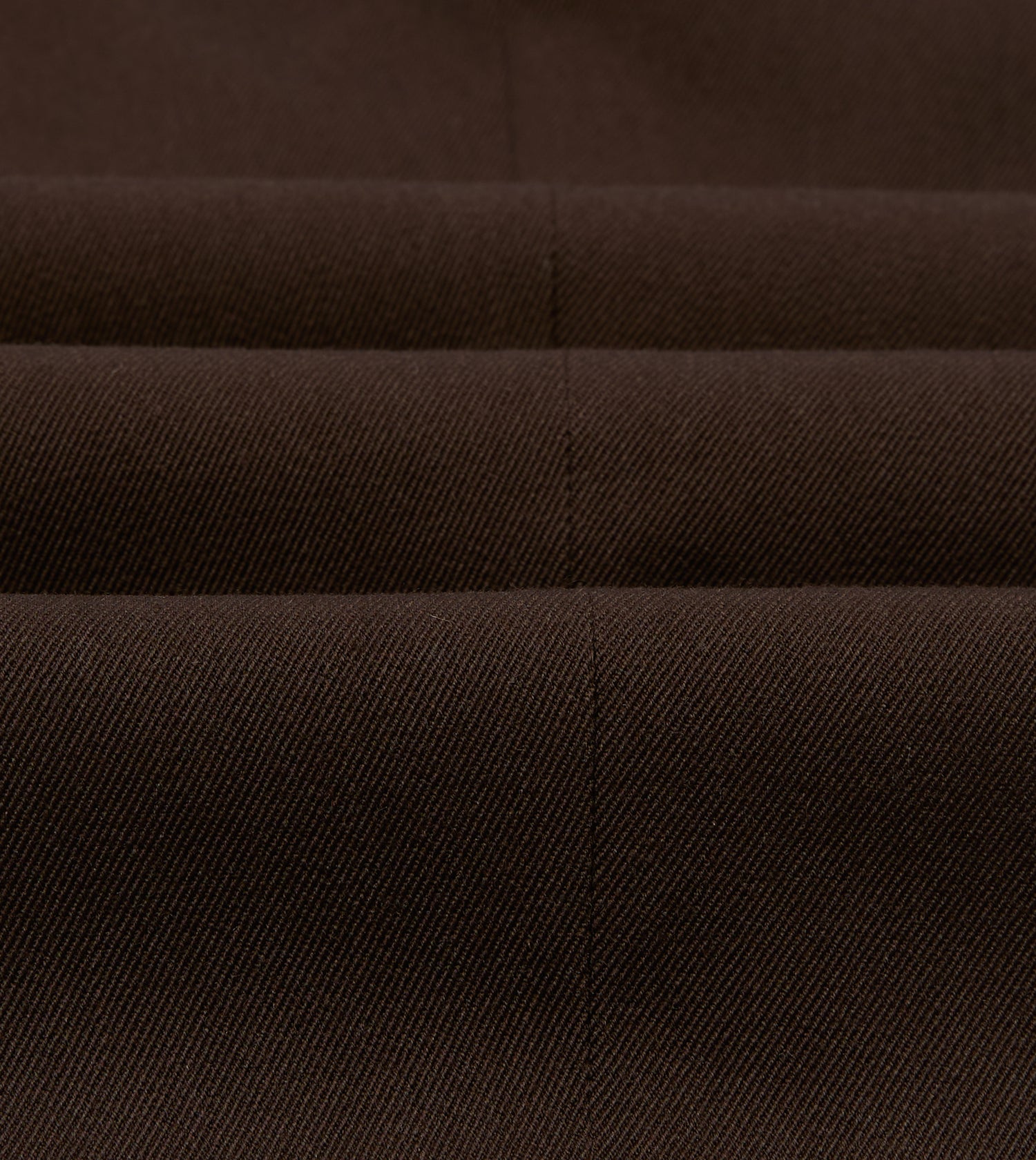 Brown Wool-Cotton Single Pleat Trouser