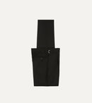 Black Fresco® Wool Single-Pleat Trouser
